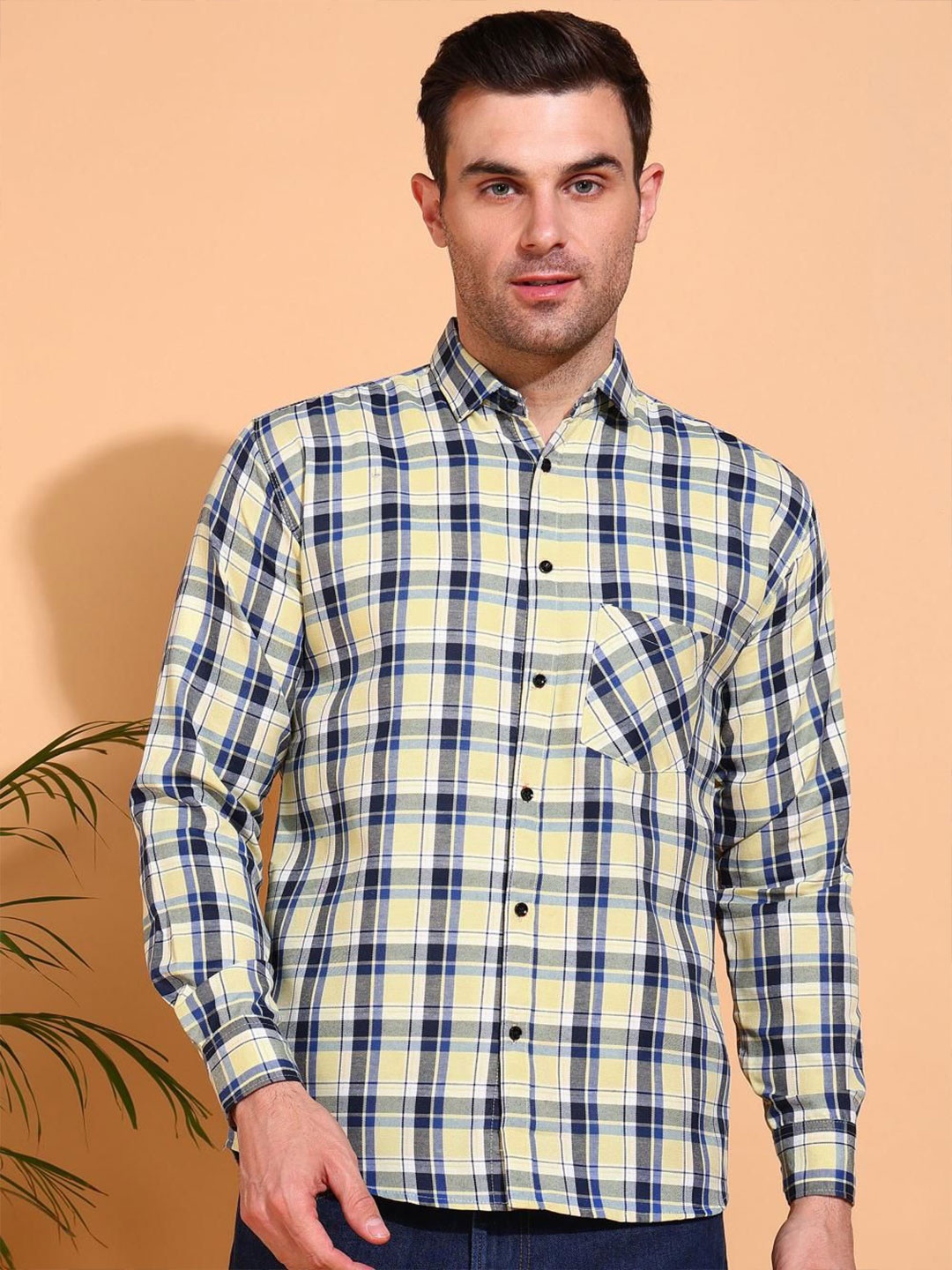 

Metronaut Men Classic Tartan Checks Opaque Checked Casual Shirt, Multi