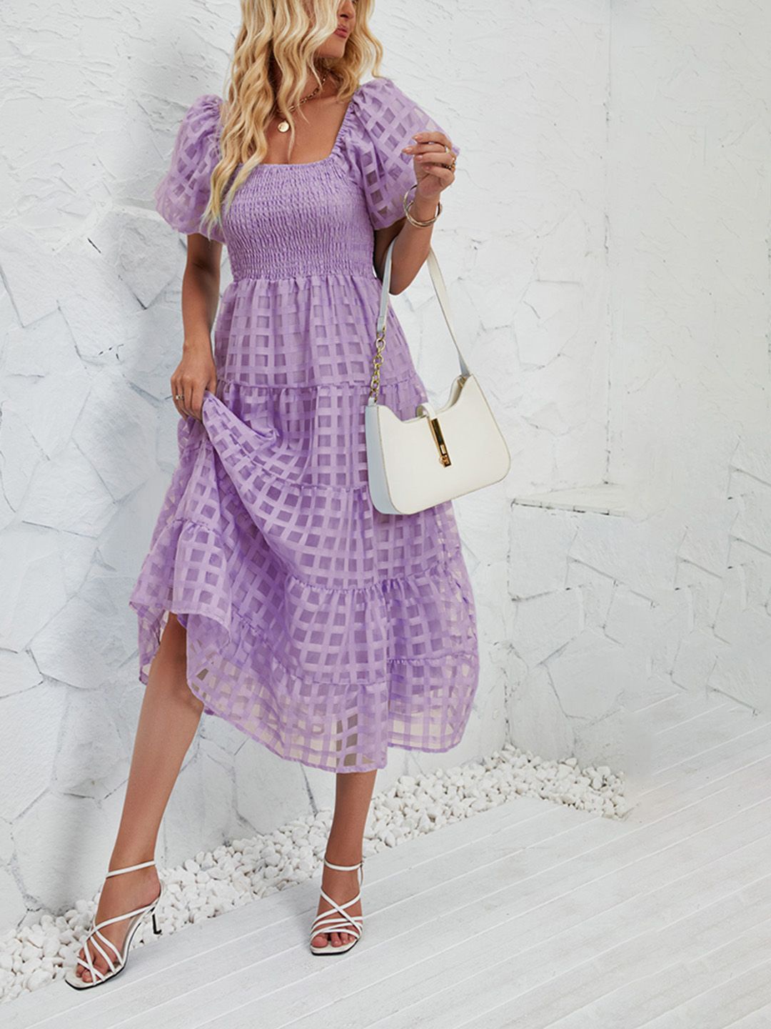 

JC Mode A-Line Midi Dress, Purple