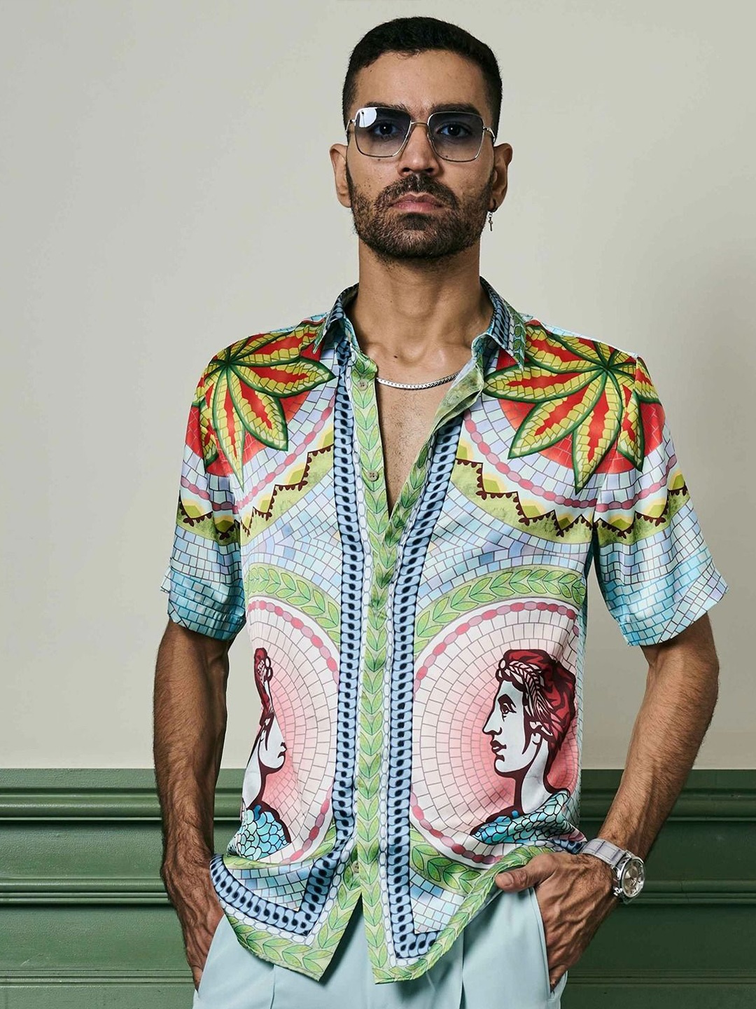 

ASUKA Men Floral Opaque Printed Casual Shirt, Multi