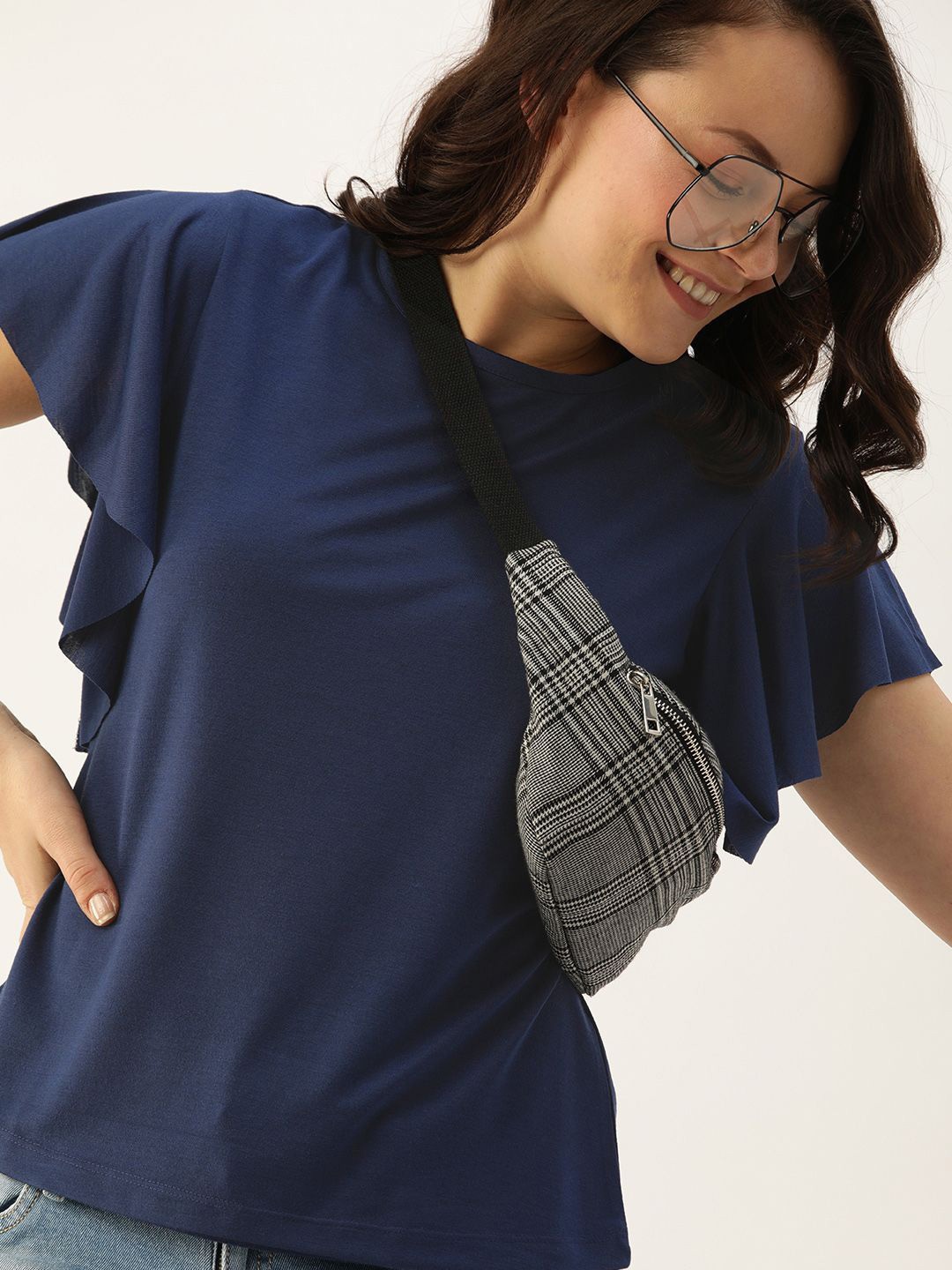 

DressBerry Top, Navy blue