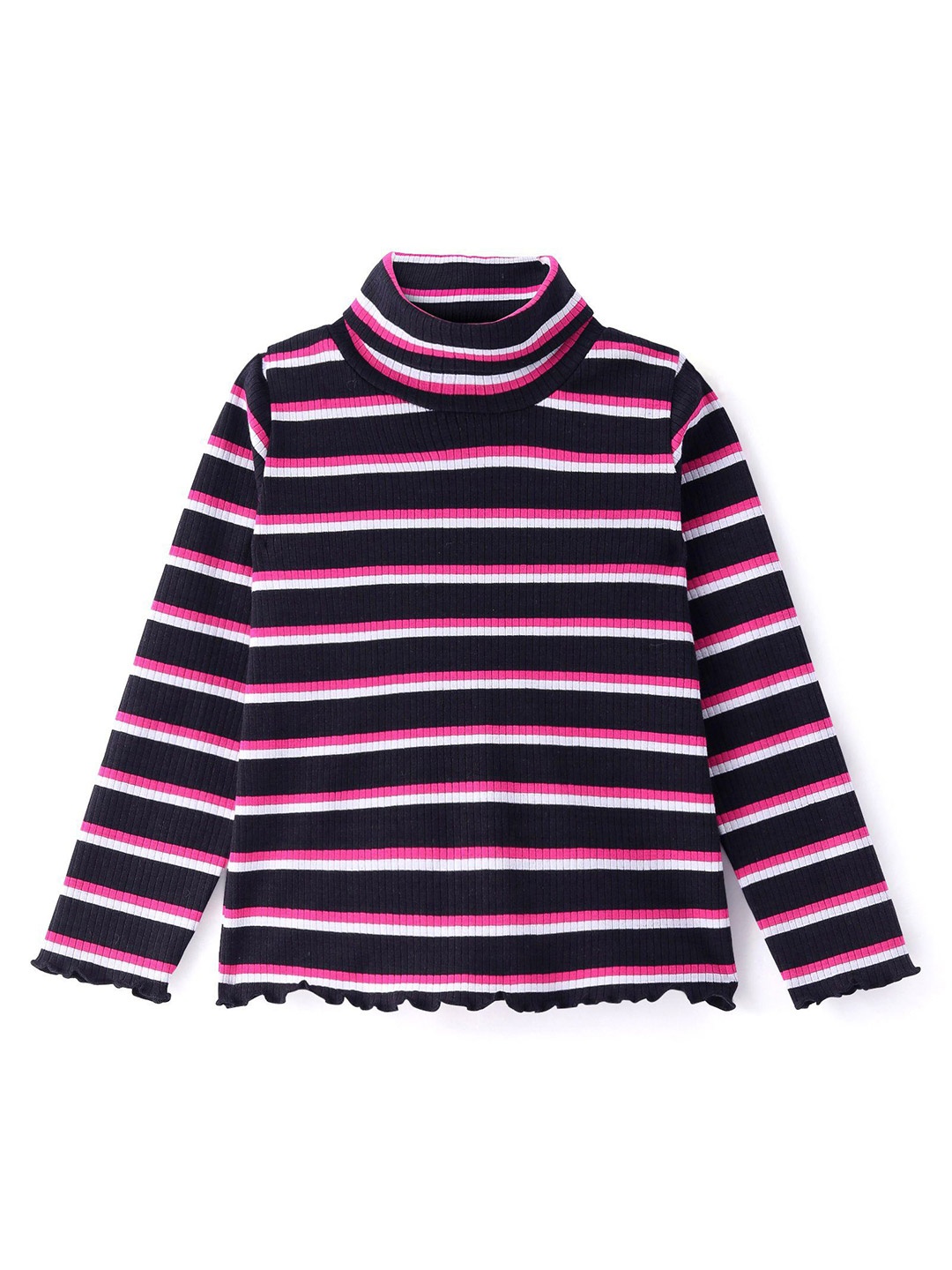 

ARIAS By LARA DUTTA Striped Cotton Blouson Top, Black