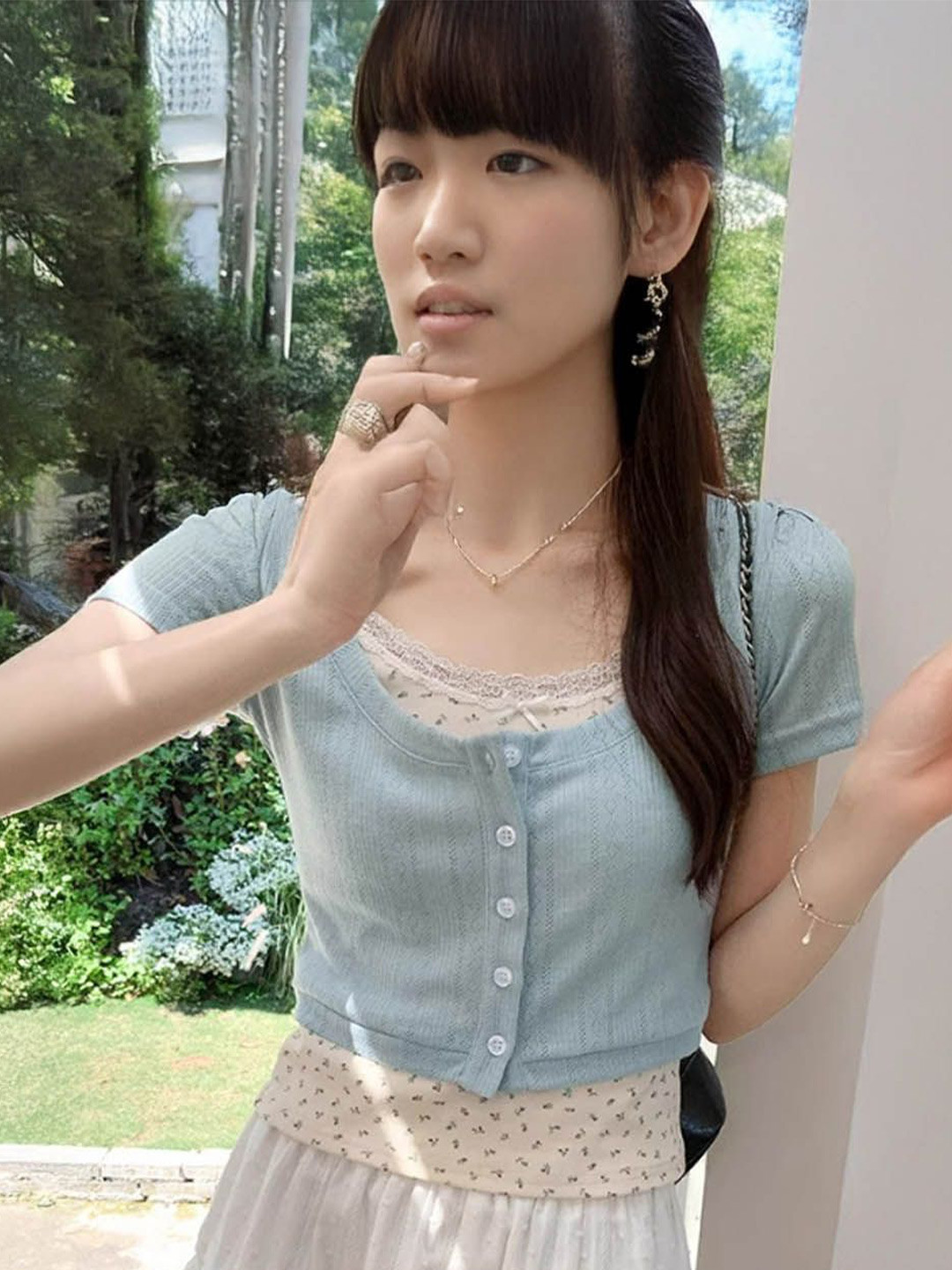 

StyleCast Cotton Top, Blue