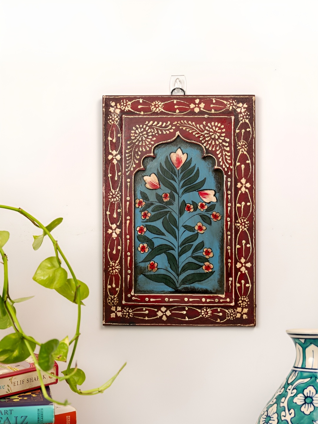 

Atrangi Studio Red & Blue Printed Wooden Wall Frames