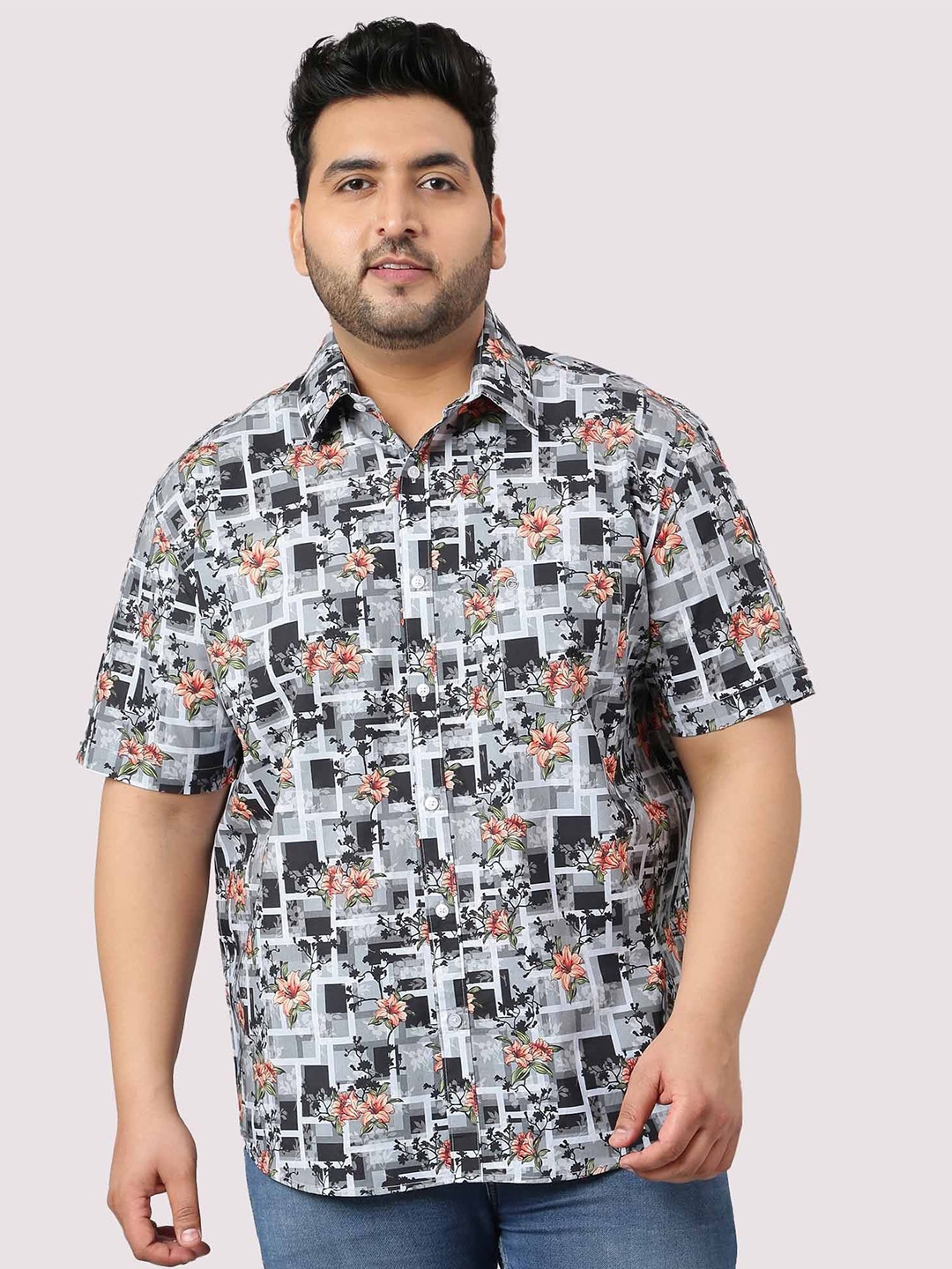 

Guniaa Men Floral Opaque Printed Casual Shirt, Multi