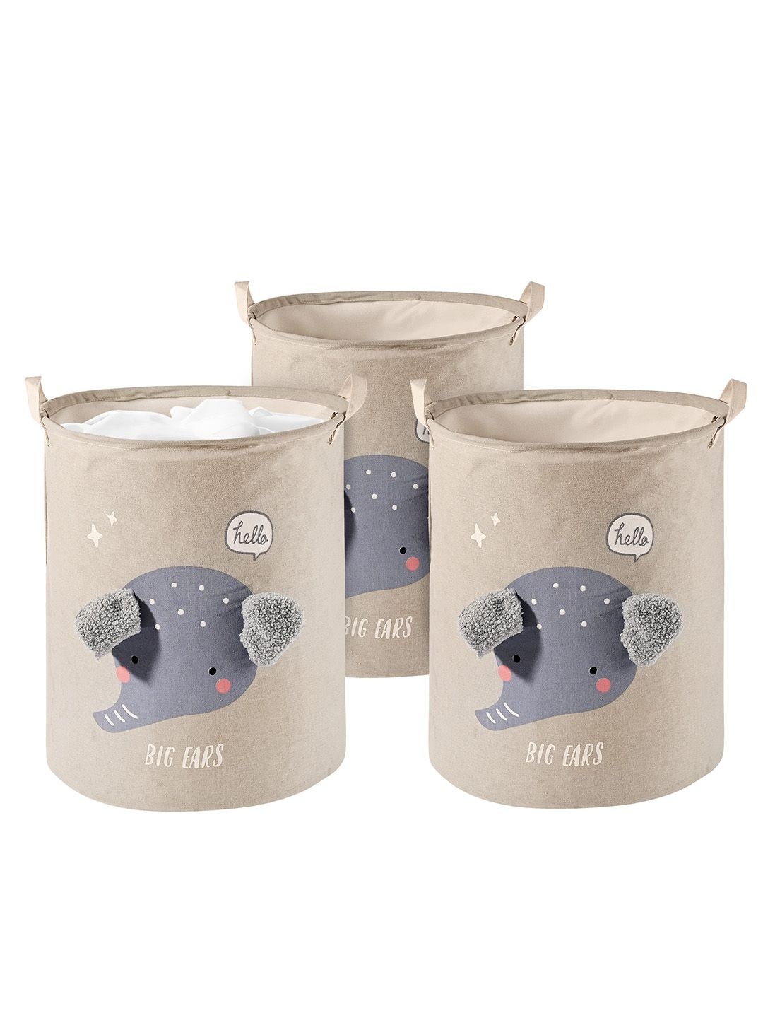 

Kuber Industries Grey Set of 3 Regular Multi-Utility Organisers