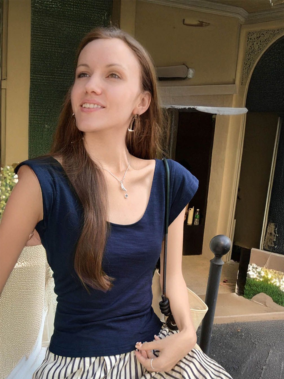 

StyleCast Cotton Top, Navy blue