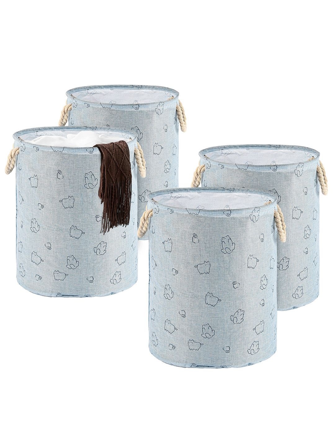 

Kuber Industries Blue Set of 4 Regular Multi-Utility Organisers