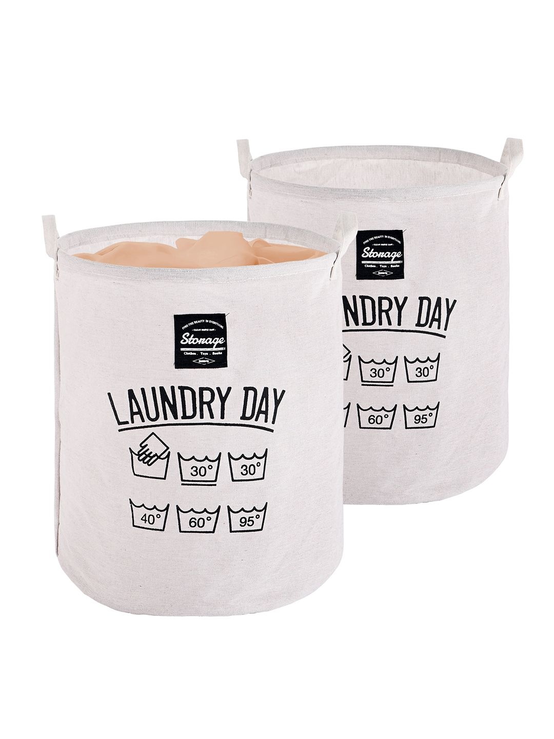 

Kuber Industries White Set of 2 Regular Multi-Utility Organisers