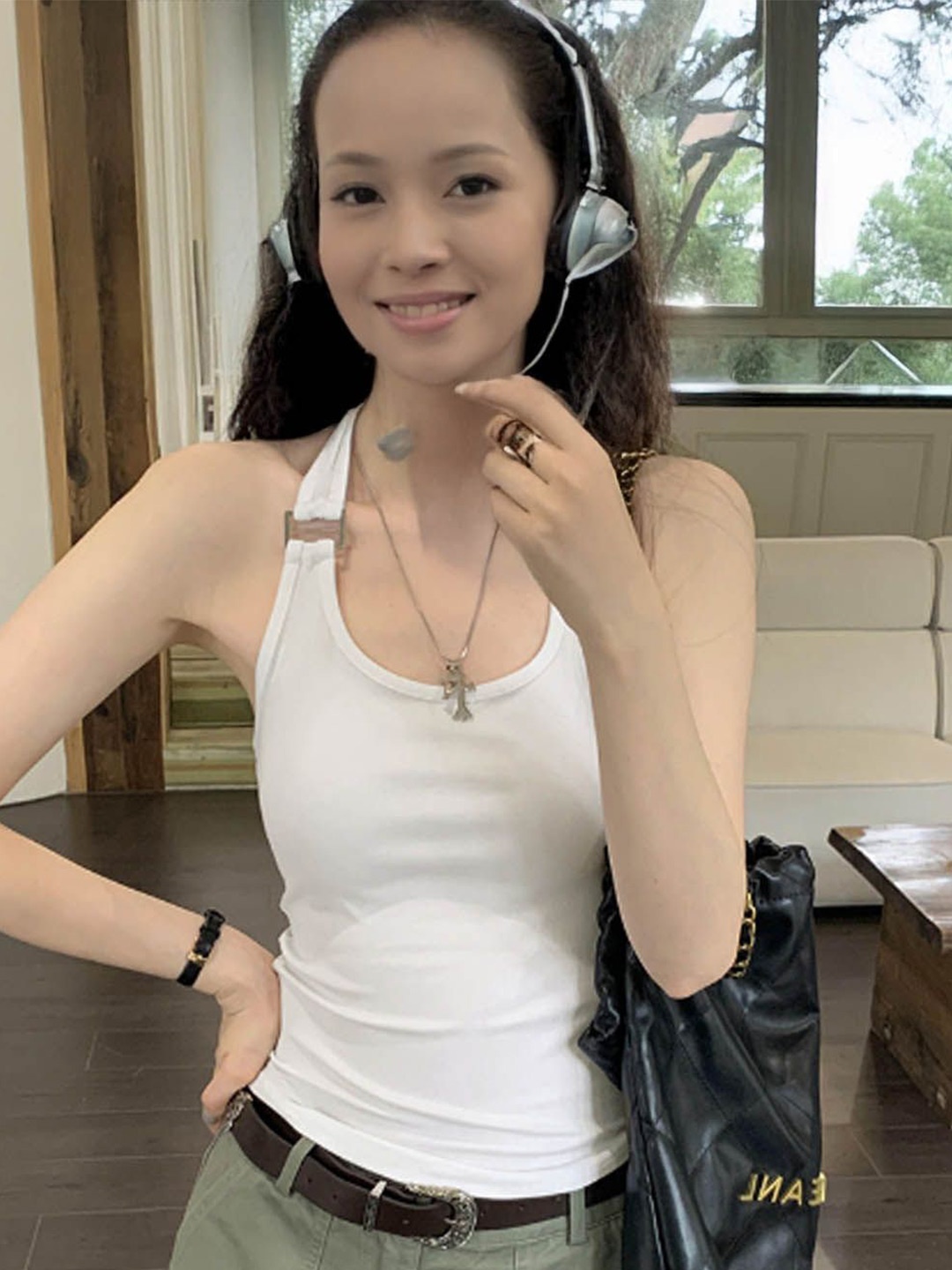 

StyleCast Cotton Tank Top, White