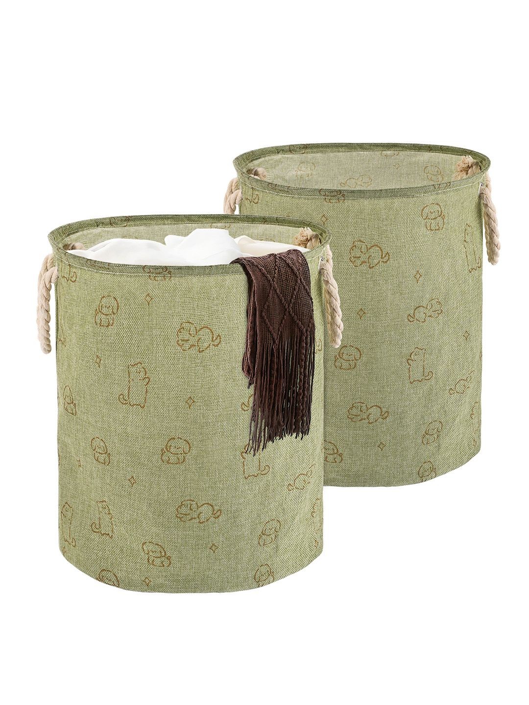 

Kuber Industries Green Set of 2 Regular Multi-Utility Organisers