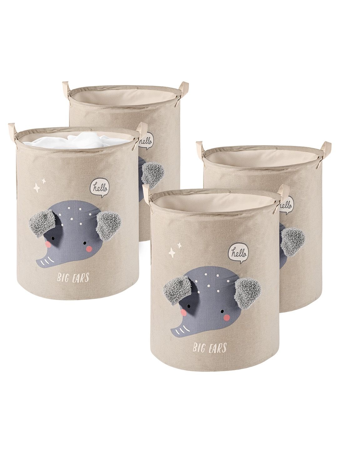 

Kuber Industries Grey Set of 4 Regular Multi-Utility Organisers