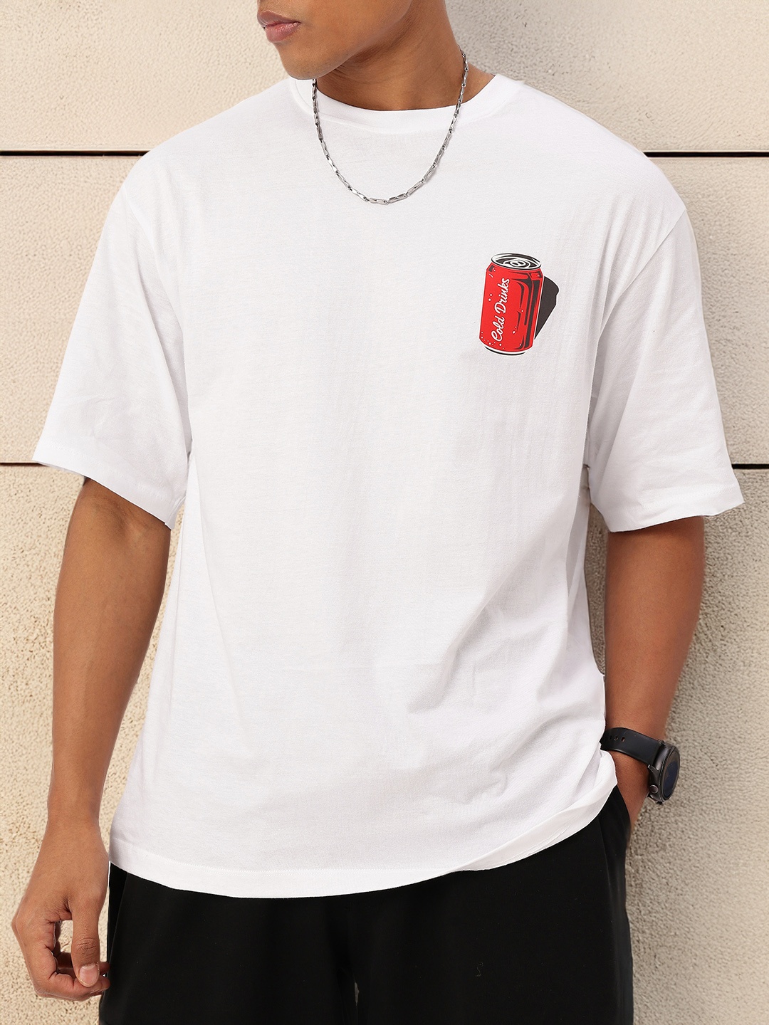 

Kook N Keech Grunge Revival Printed Oversized T-shirt, White