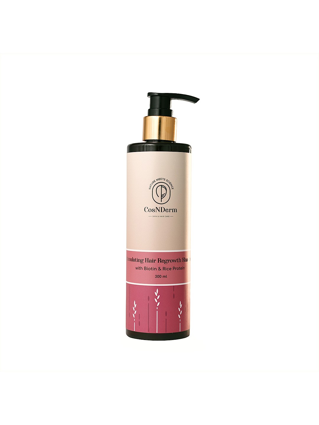 

CosNDerm Stimulating Hair Regrowth Shampoo With Biotin & Rice Protein - 300 ml, Cream