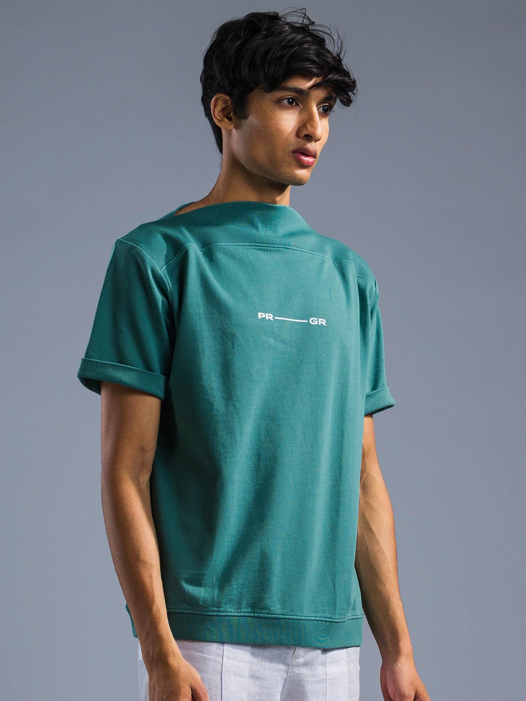 

PRIMAL GRAY Men Organic Cotton Pockets T-shirt, Blue