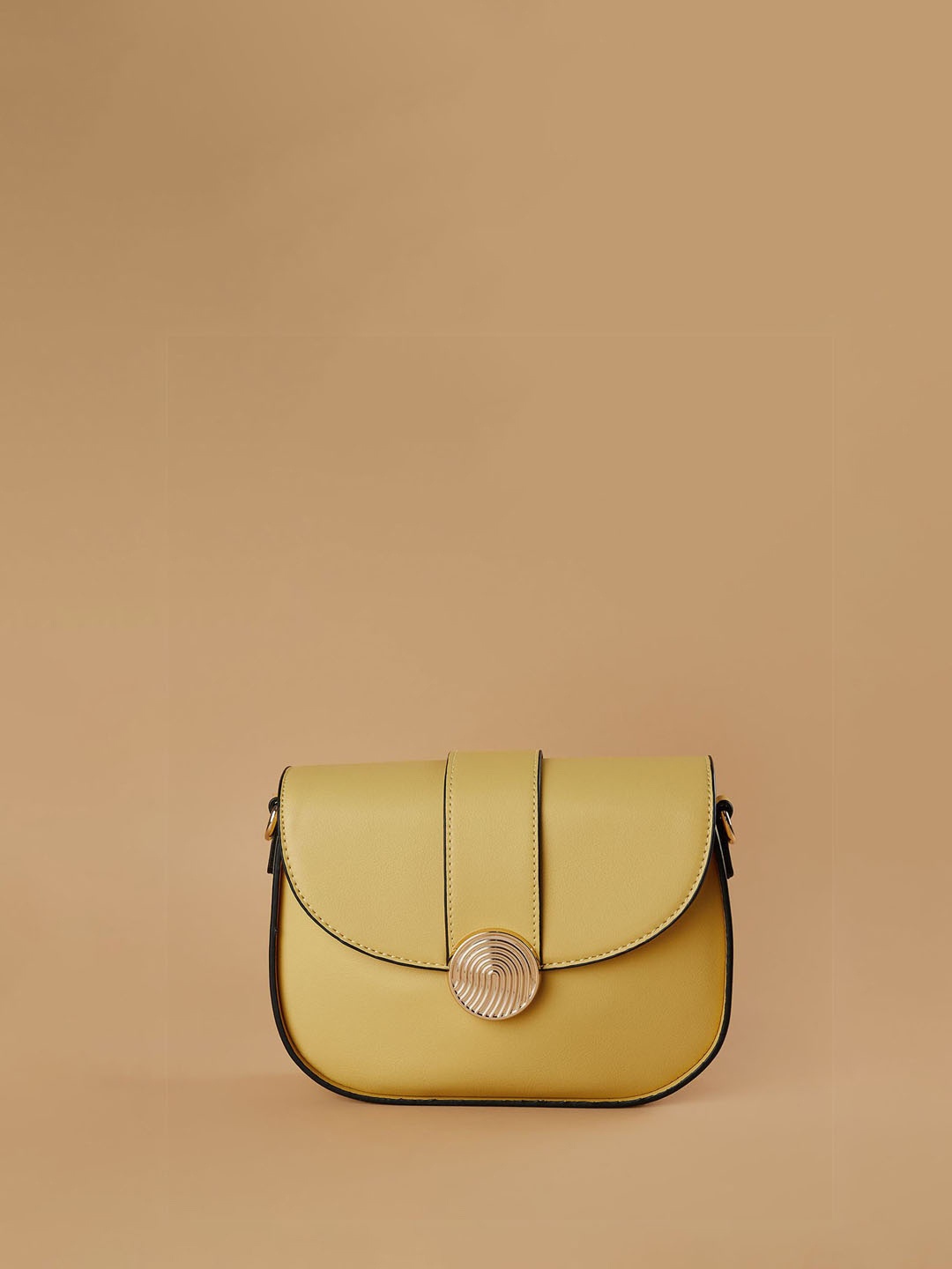 

Ginger by Lifestyle PU Structured Sling Bag with Tasselled, Yellow