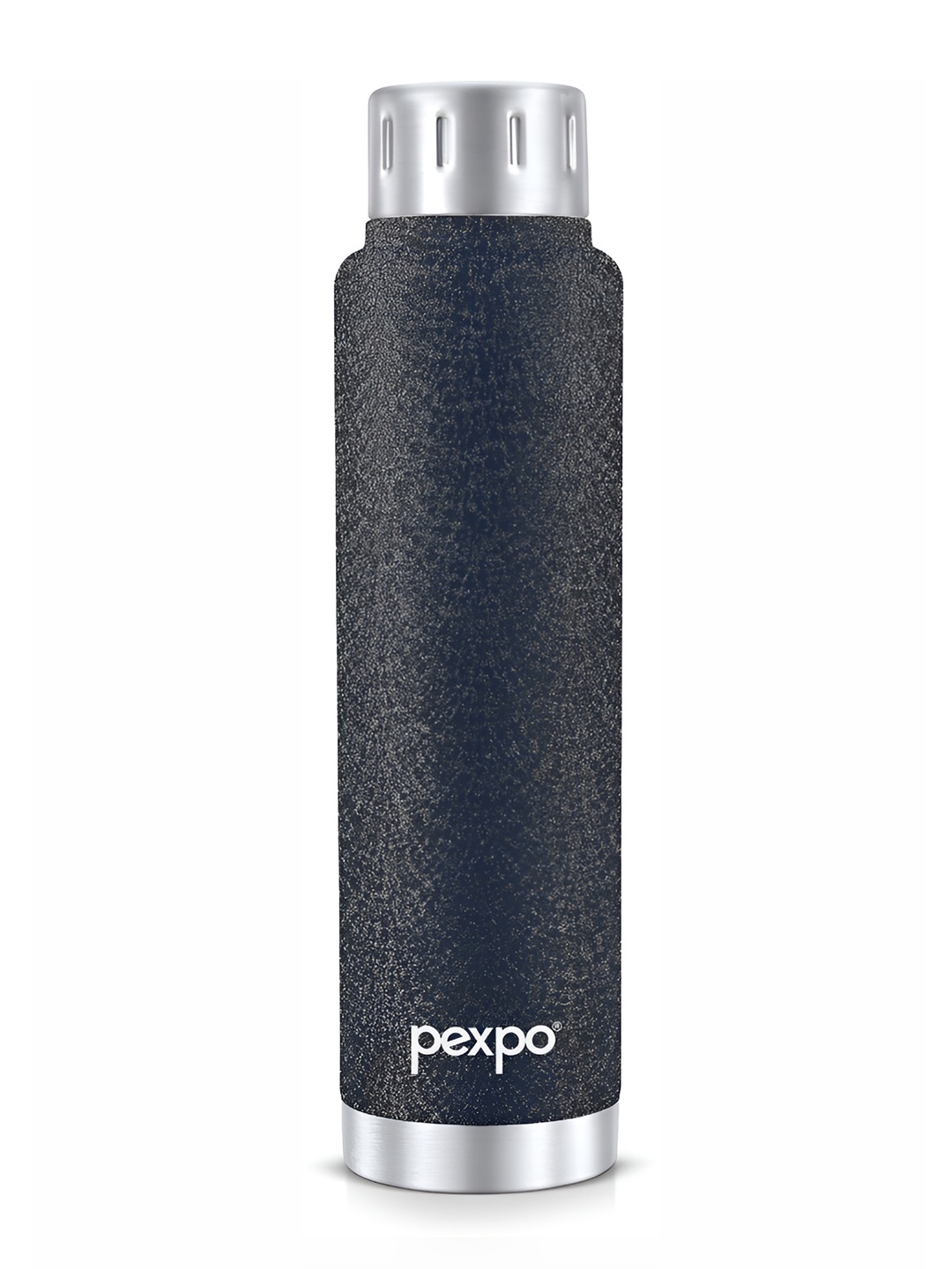 

Pexpo CAMEO-Double Wall Thermosteel Hot & Cold Upto 810 hrs Flask Water Bottle 500ml, Black