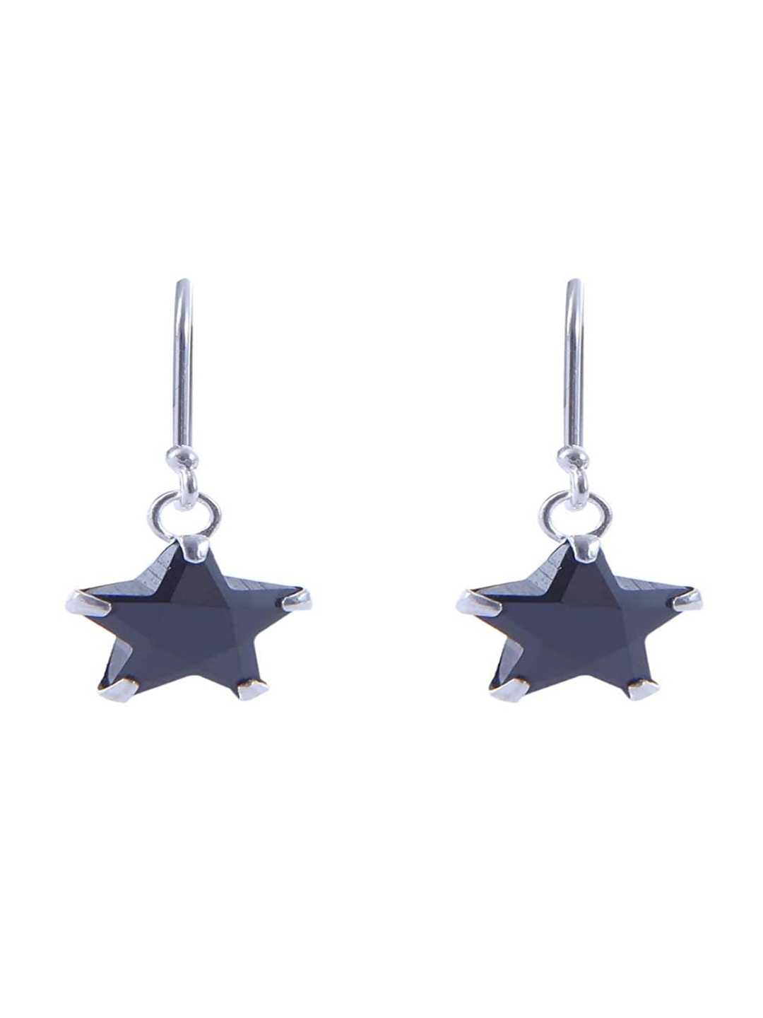 

Abhooshan Star Shaped Drop Earrings, Pink