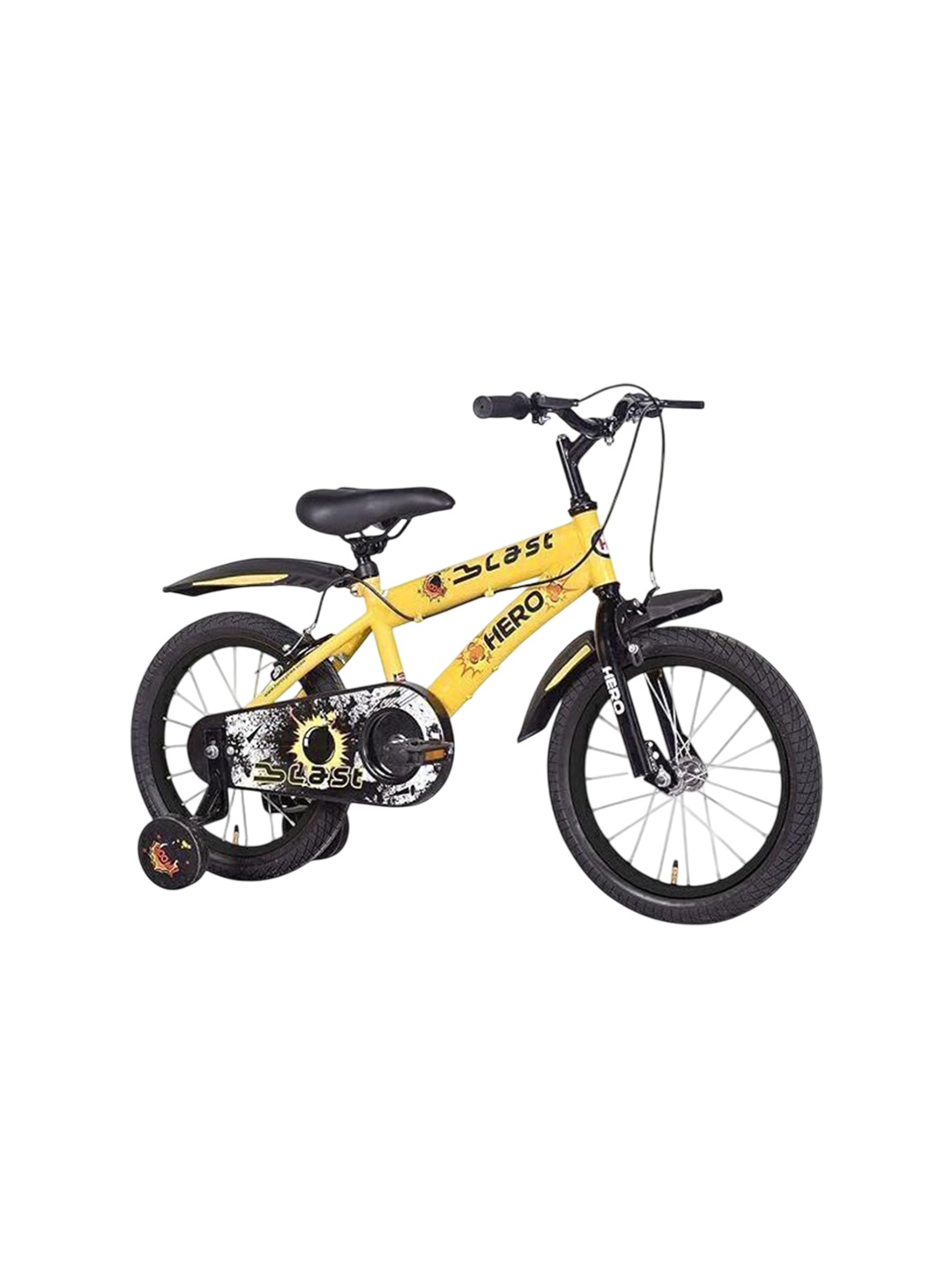 

Hero Kids Printed Blast 16T Single Speed Bicycle, Yellow