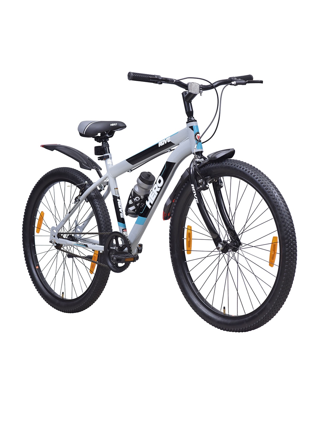 

Hero Printed Rove 26T MTB Bike Single Speed Bicycle, Grey