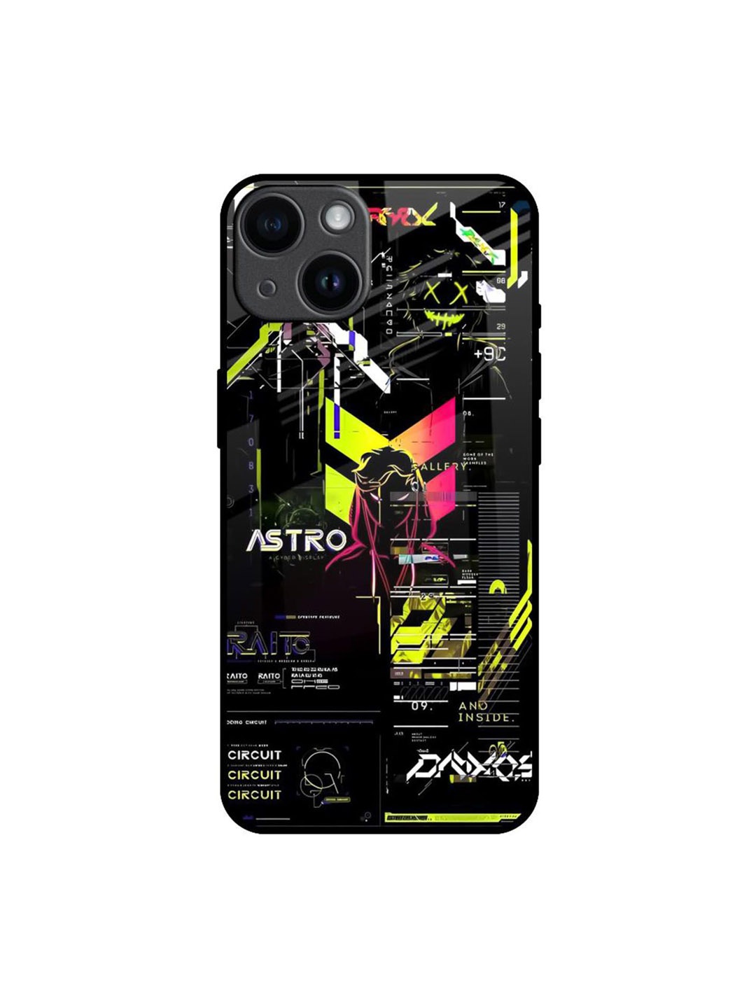 

QRIOH Typography Printed iPhone 14 Back Case Mobile Accessories, Black