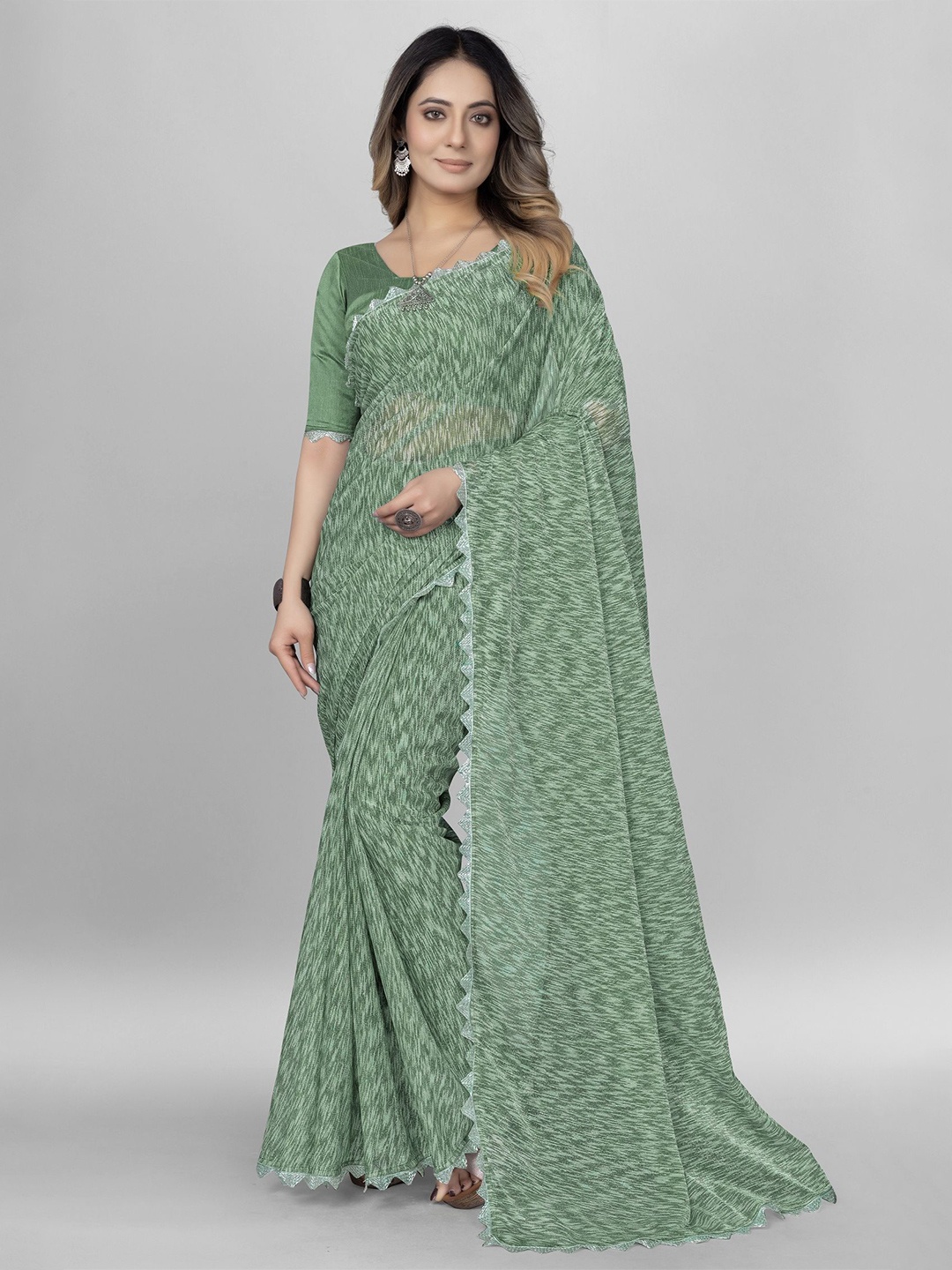 

JULEE Saree, Green