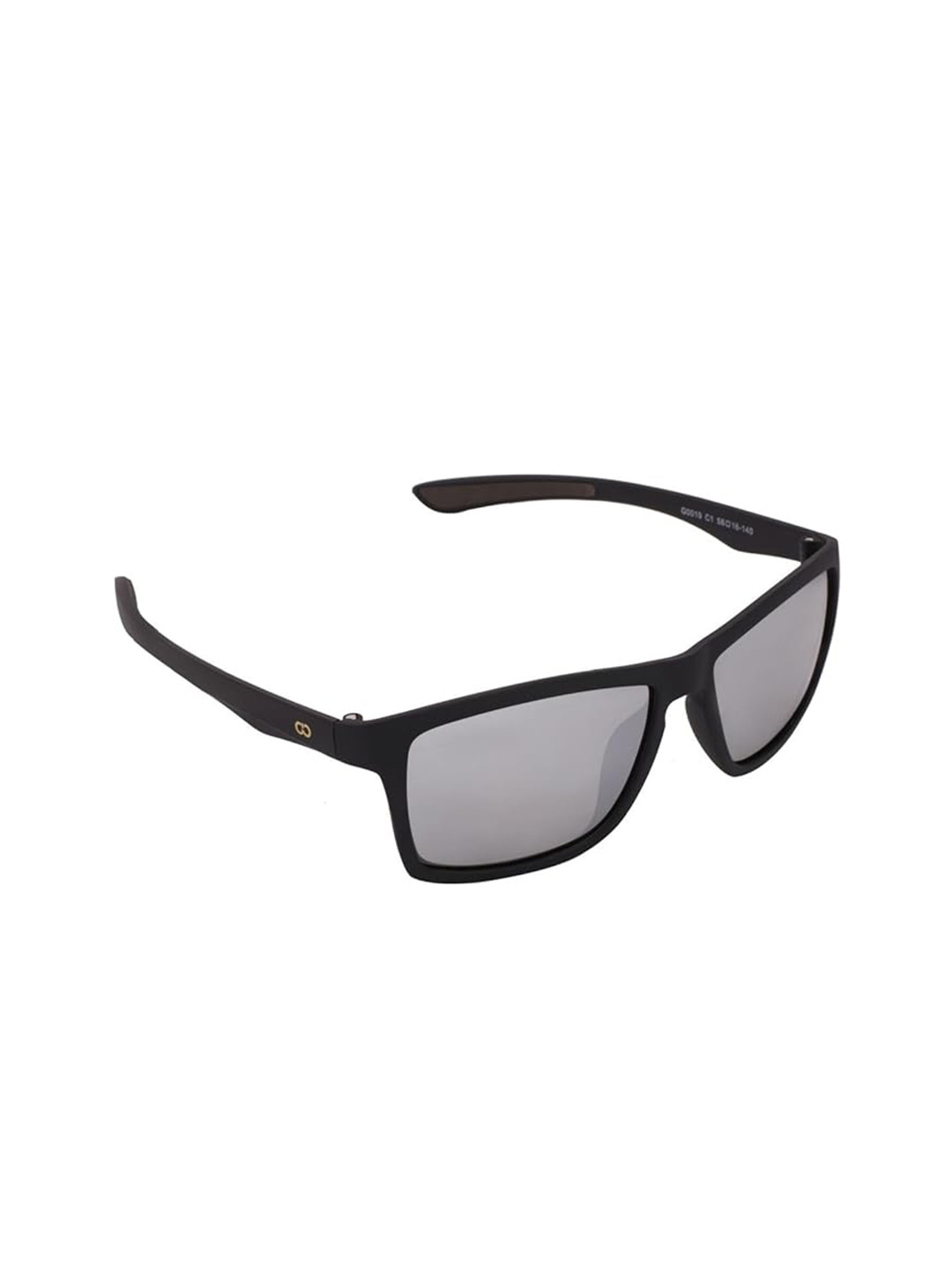 

GIO COLLECTION Unisex Rectangle Sunglasses with UV Protected Lens, Grey