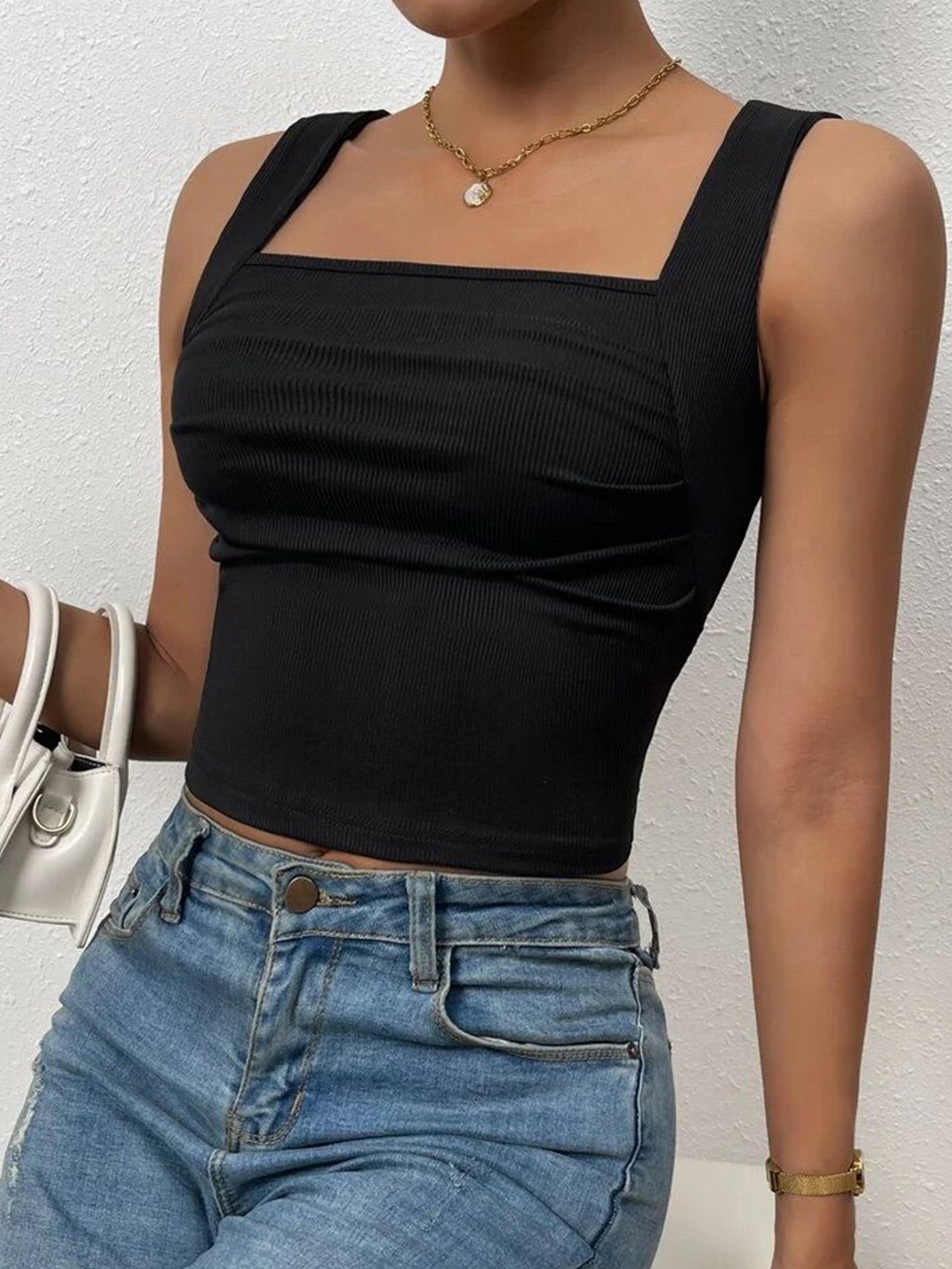 

TABADTOD Crop Top, Black