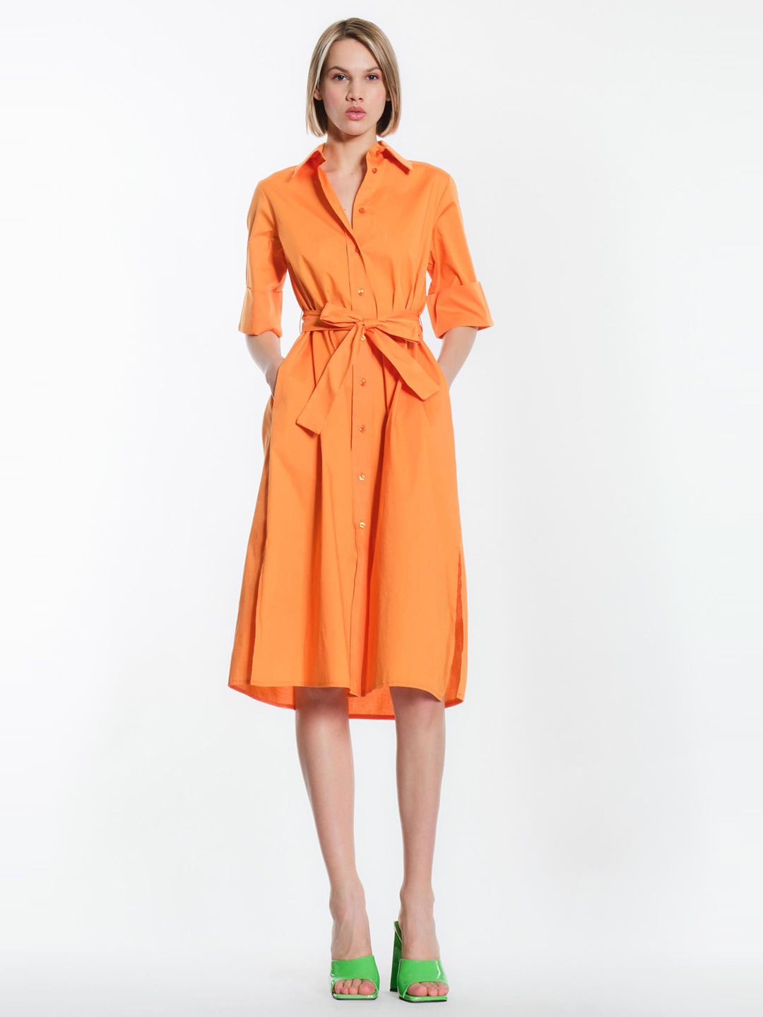 

KHUSHBOO AND PANKAJ A-Line Dress, Orange