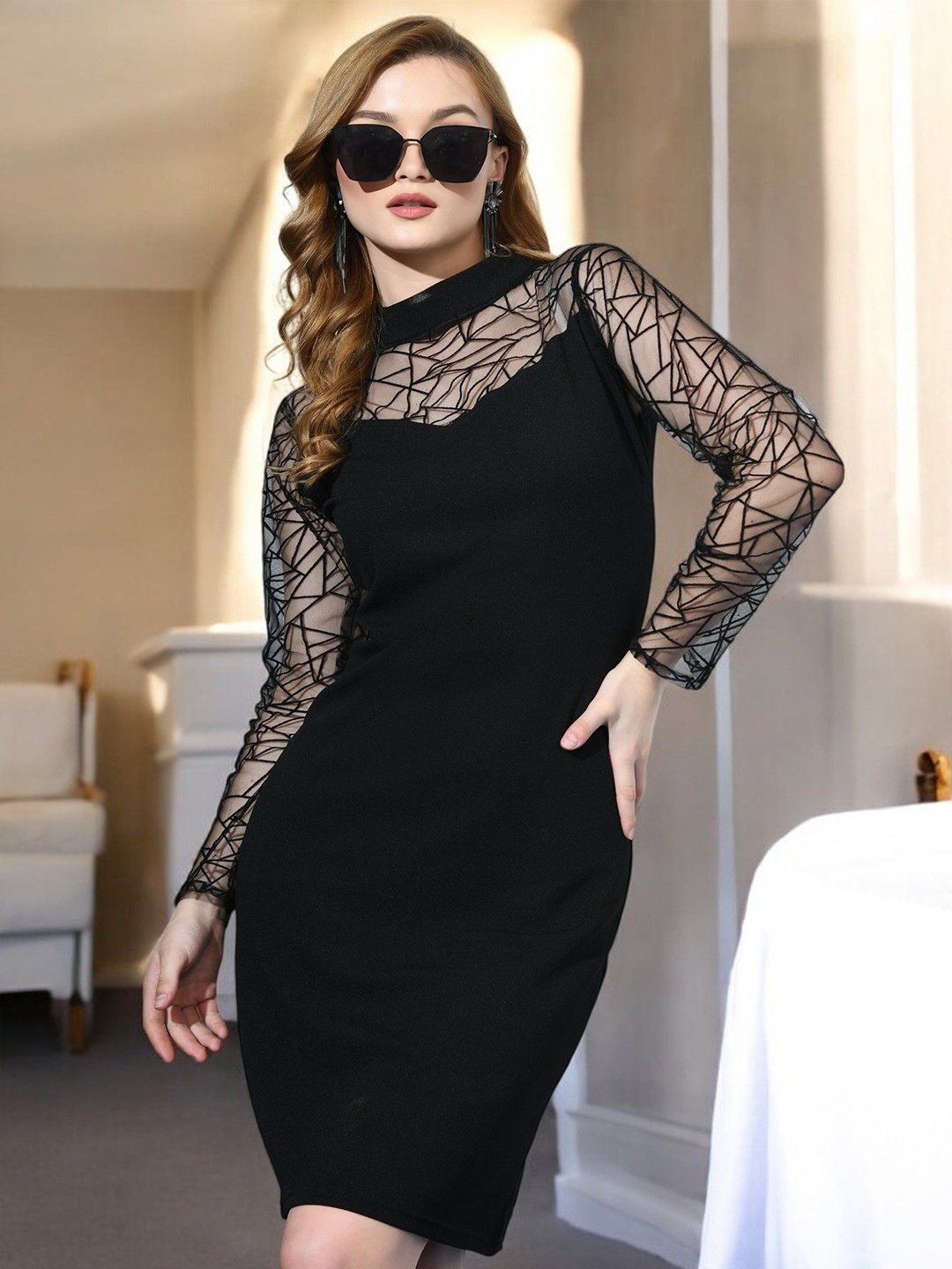 

ZEUGEN Bodycon Dress, Black
