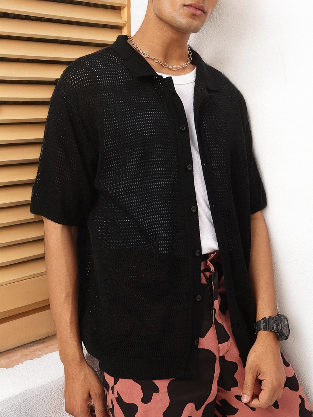 

Kook N Keech Supersize Style Oversize Shirt, Black