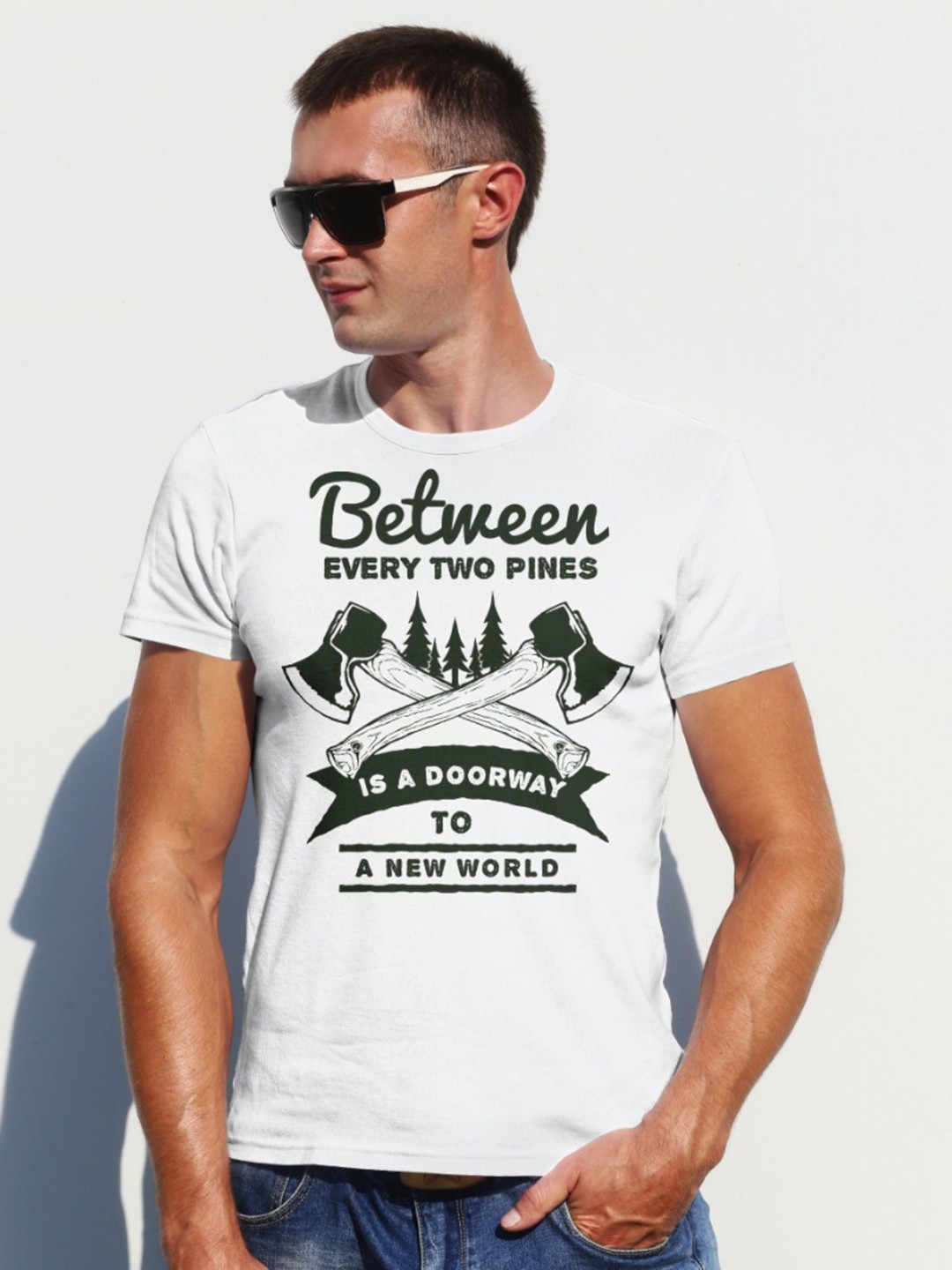 

Moda Rapido Men Printed T-shirt, White