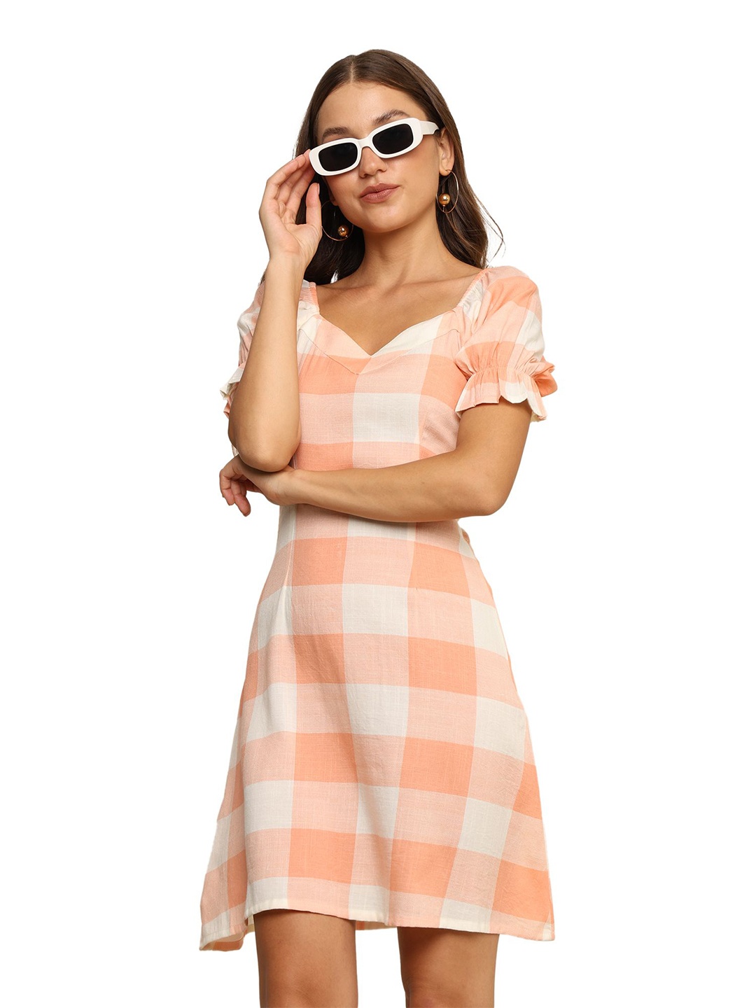 

JC JUMMY COUTURE A-Line Mini Dress, Peach