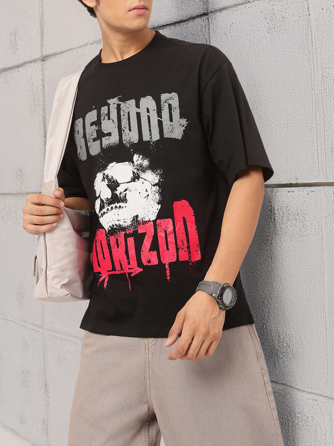 

Kook N Keech Urban Typography Relaxed T-shirt, Black