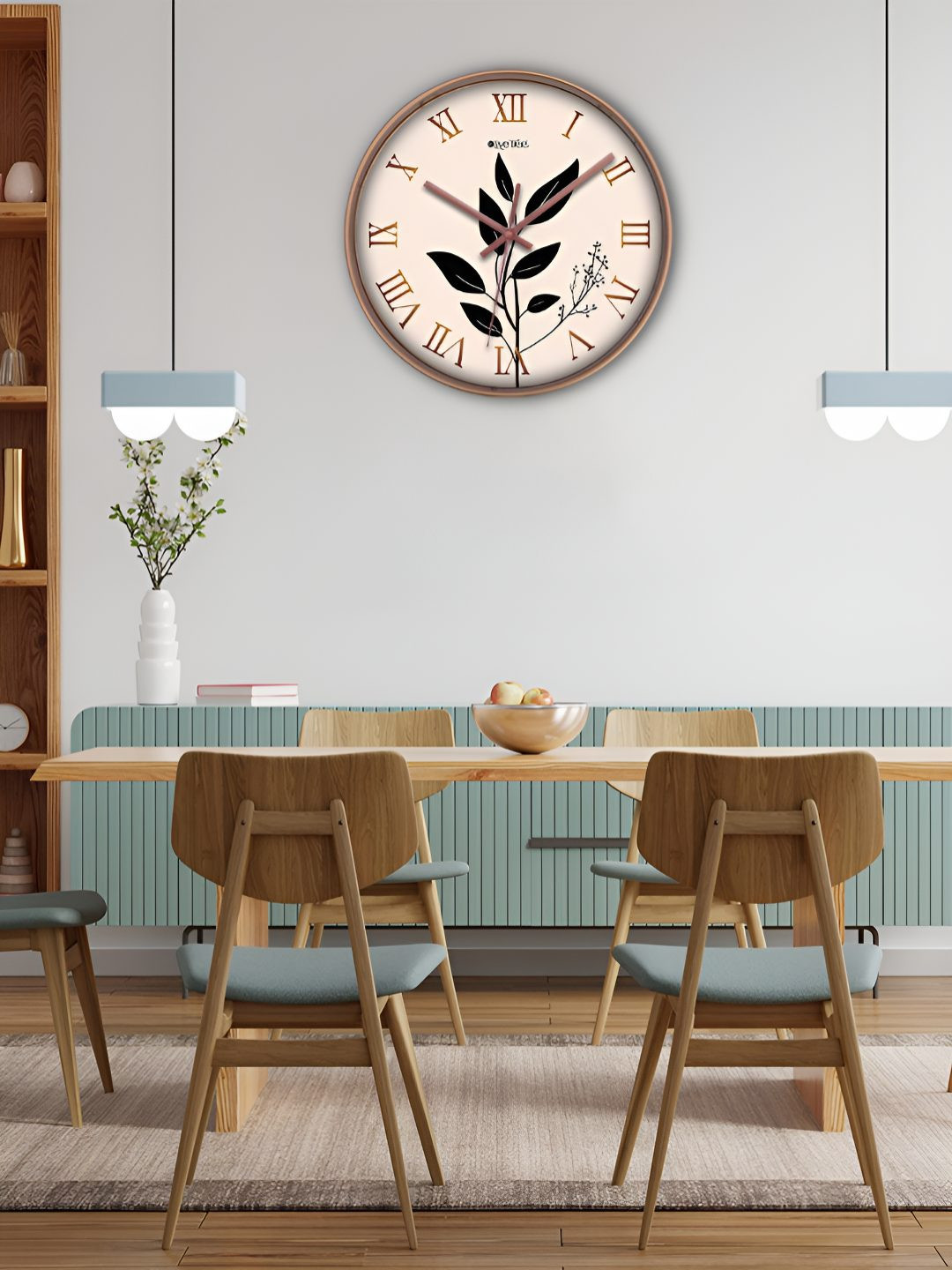 

OLIVE TREE Copper-Toned Traditional Wall Clock