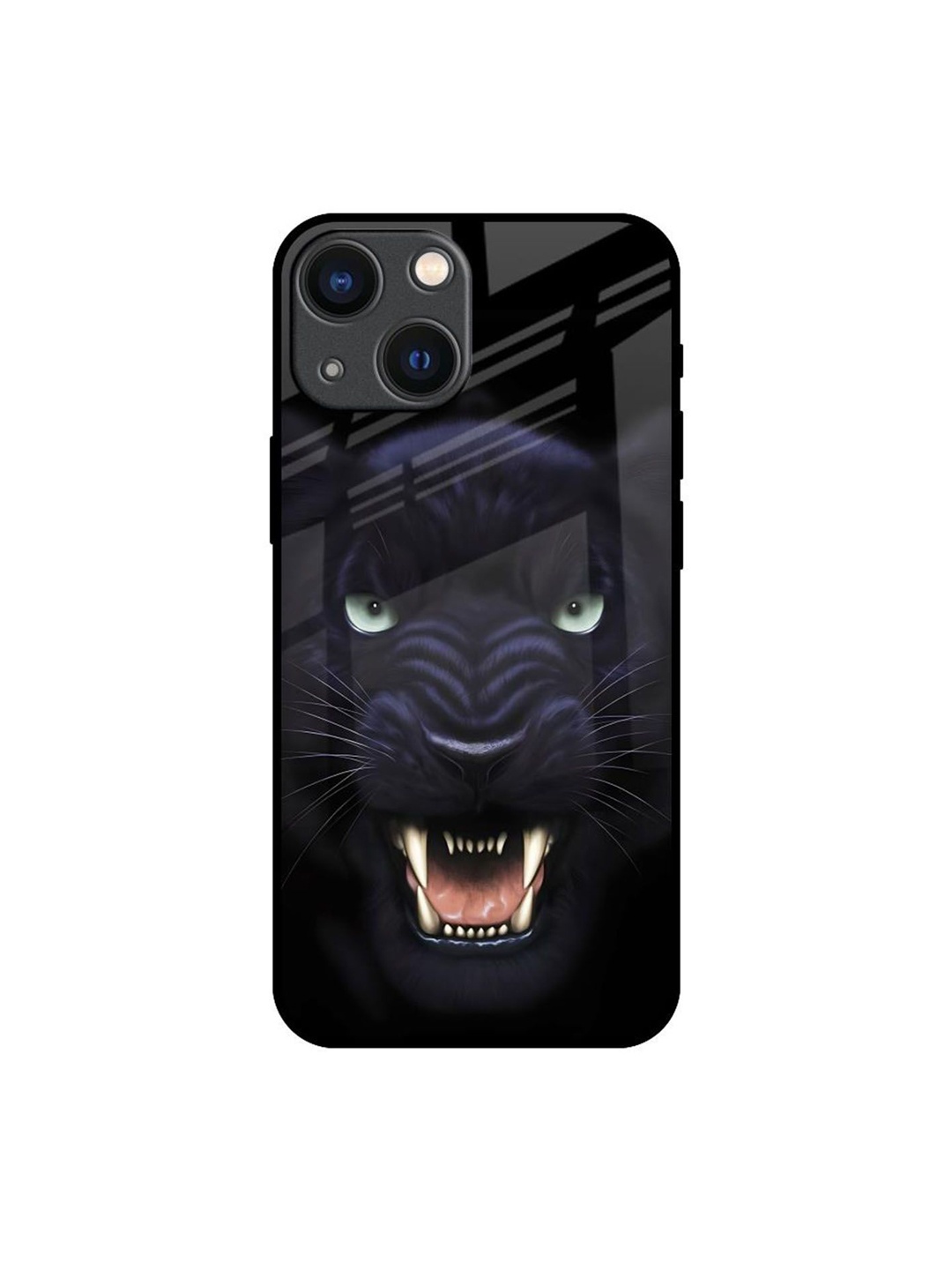 

QRIOH Quirky Printed iPhone 14 Plus Back Case Mobile Accessories, Black