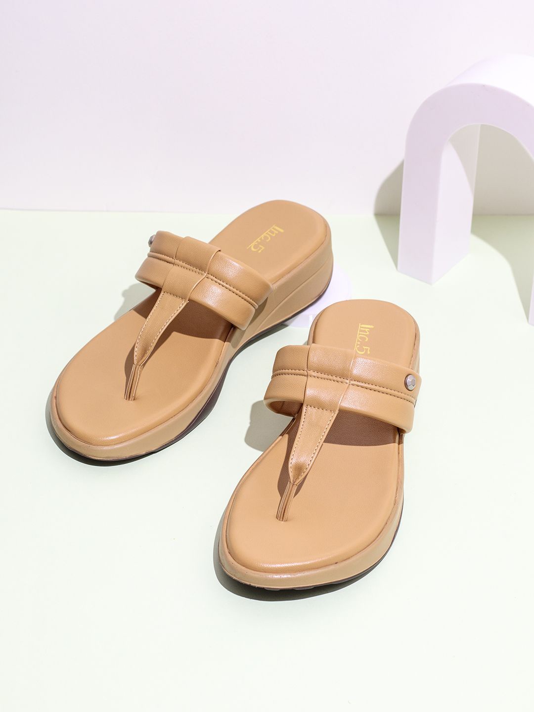 

Inc 5 Wedge Sandals, Beige