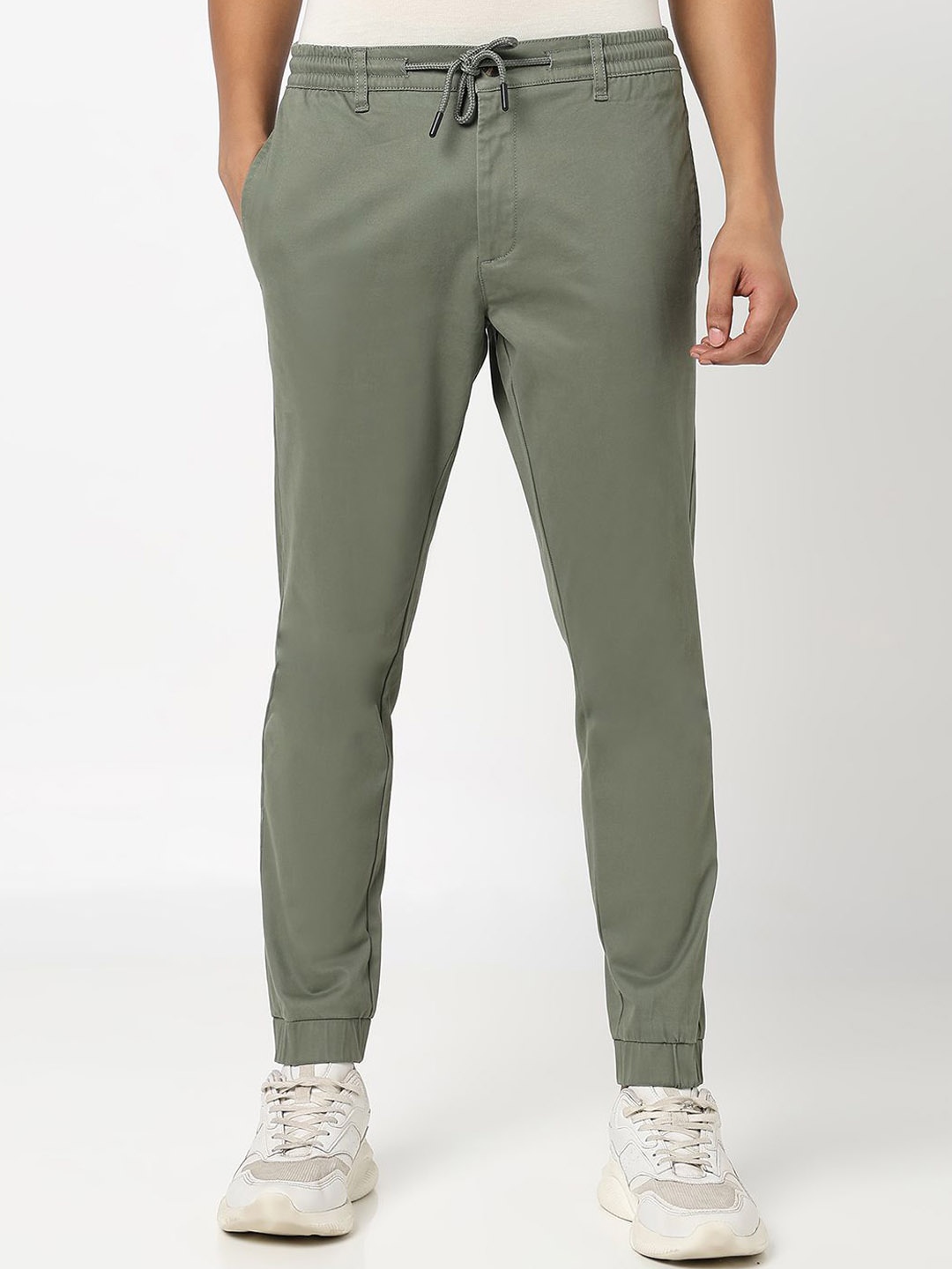 

R&B Men Mid Rise Joggers, Green