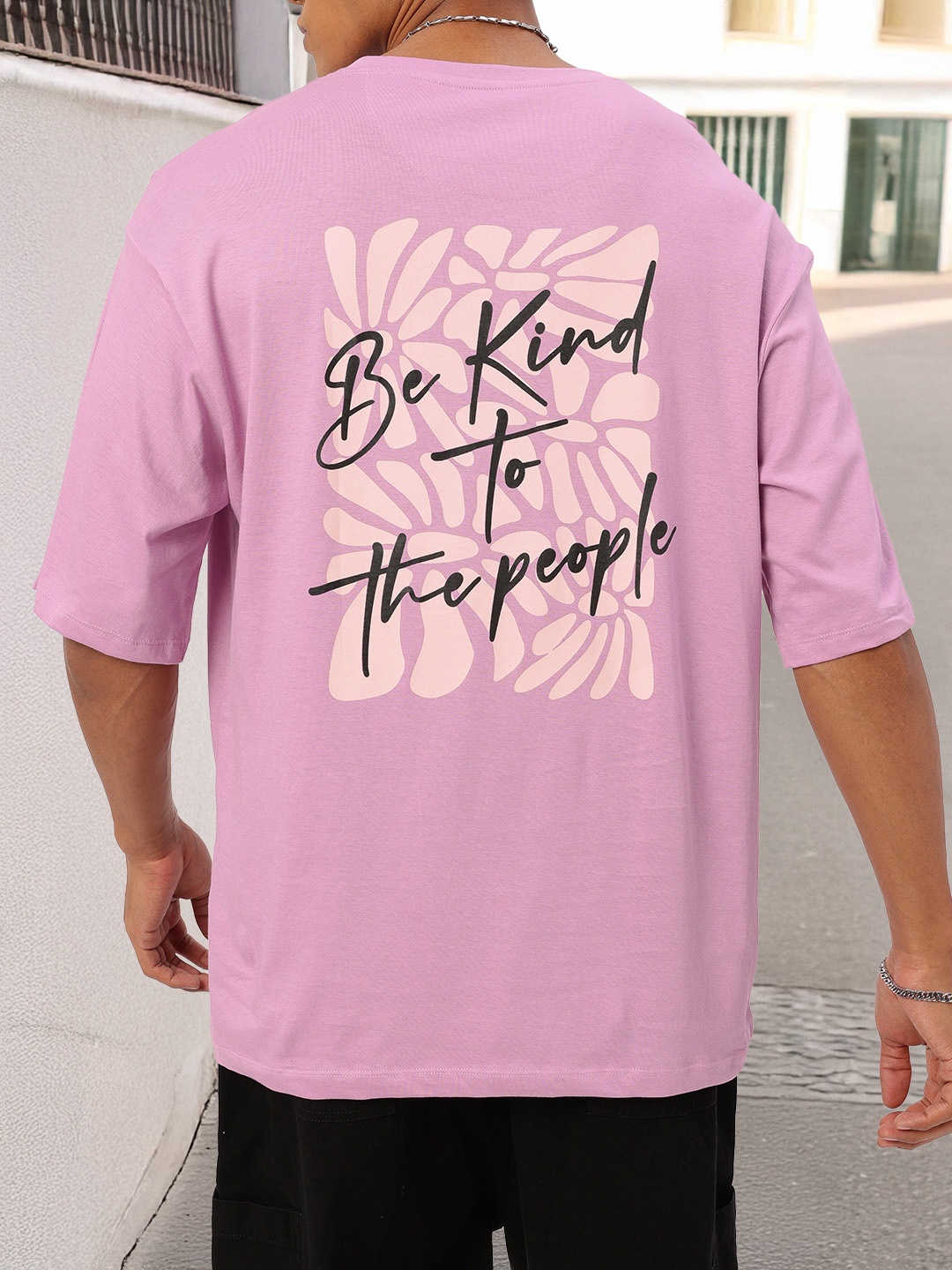 

Kook N Keech Urban Cool Printed Oversized T-shirt, Lavender