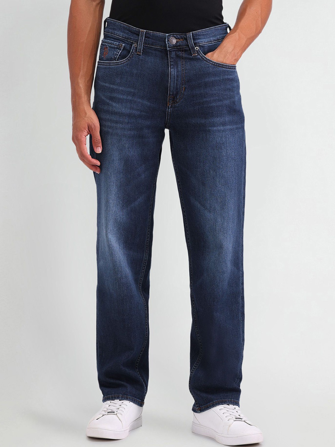 

U.S. Polo Assn. Denim Co. Men Relaxed Fit Light Fade Jeans, Blue