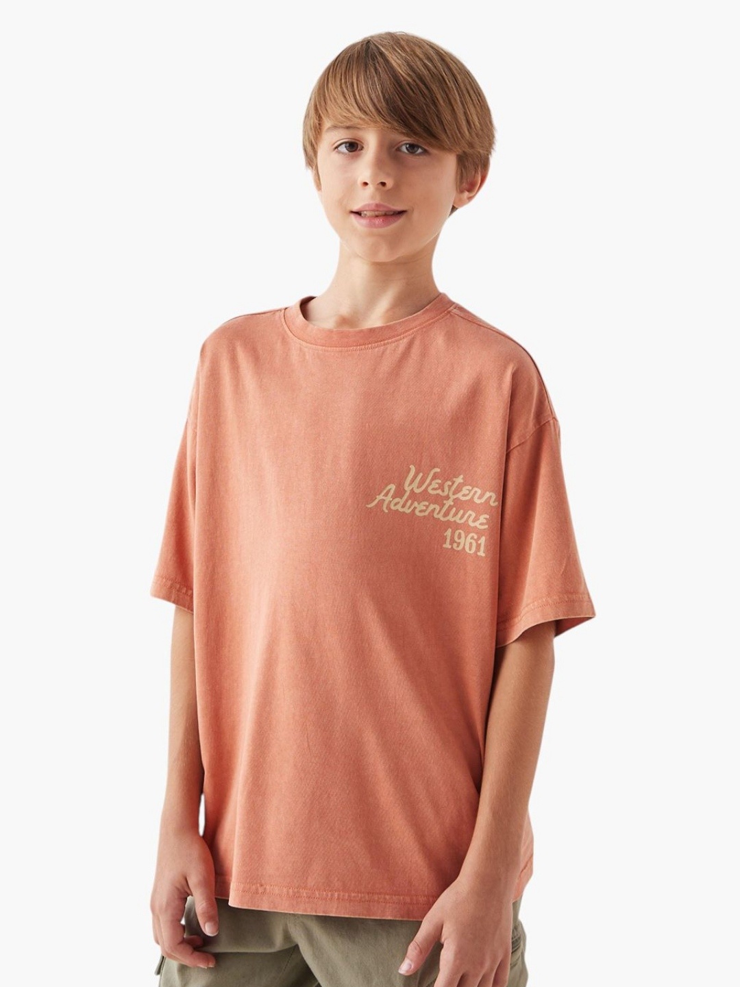 

Juniors by Babyshop Boys Printed T-shirt, Orange