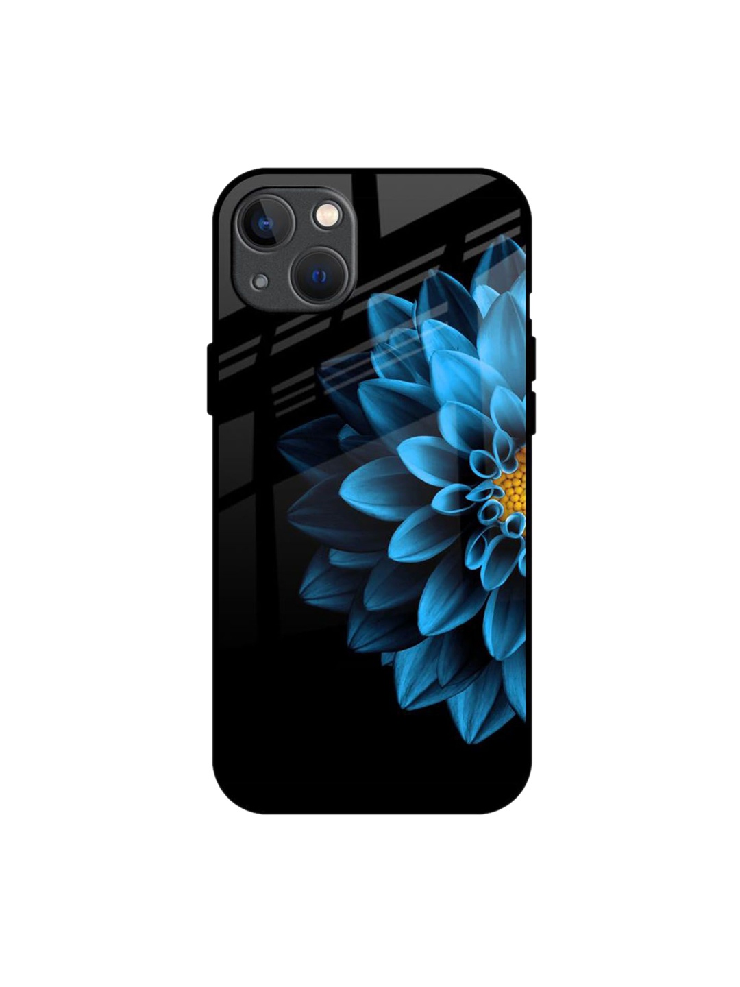 

QRIOH Floral Printed iPhone 13 Mini Back Case Mobile Accessories, Black