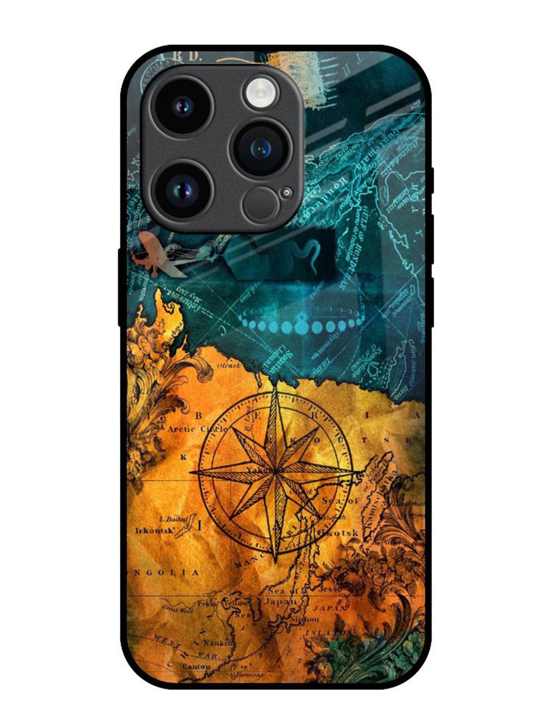 

QRIOH Typography Printed iPhone 14 Pro Back Case Mobile Accessories, Blue