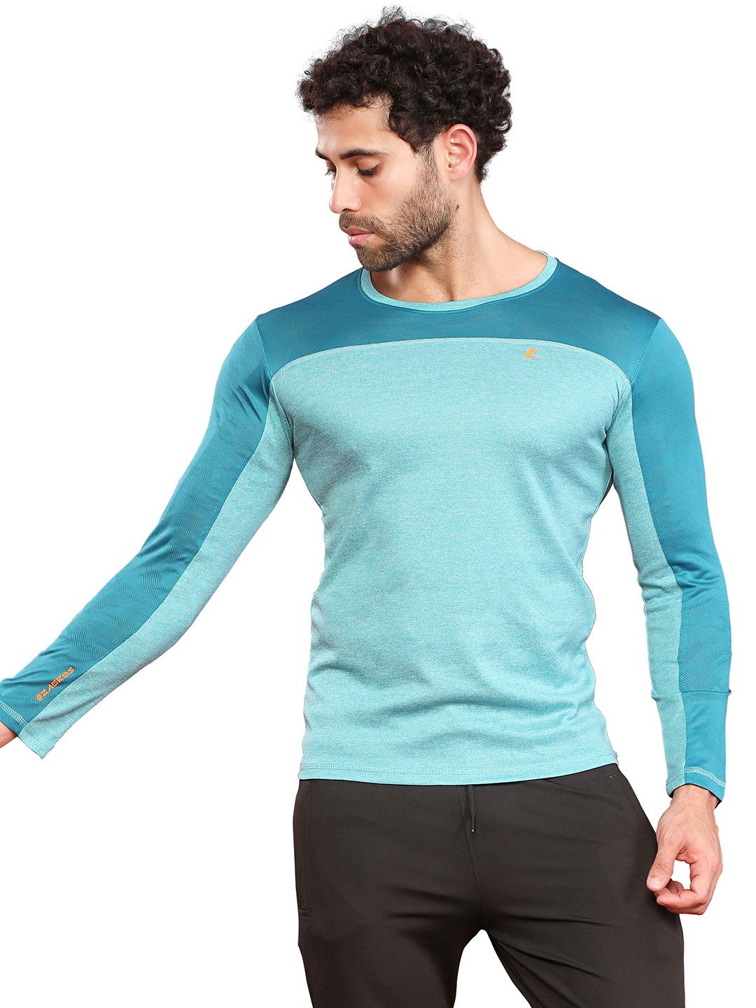 

Z Zagros Men Pockets T-shirt, Turquoise blue