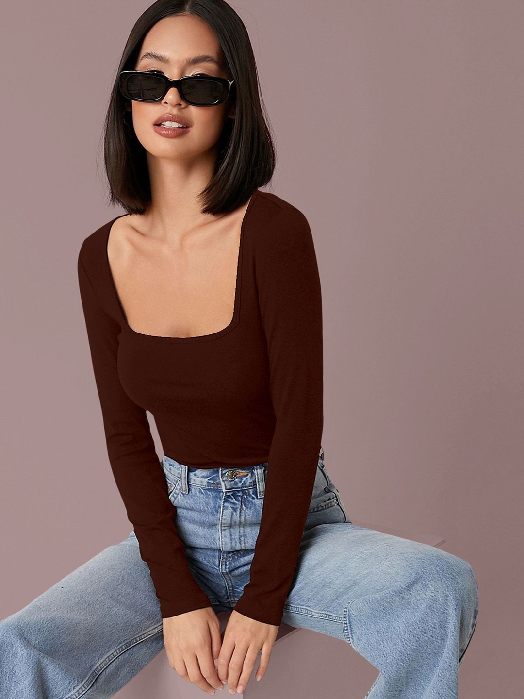 

Dream Beauty Fashion Top, Brown