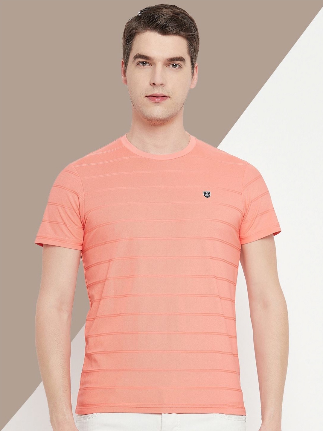 

OGEN Men Pockets T-shirt, Peach
