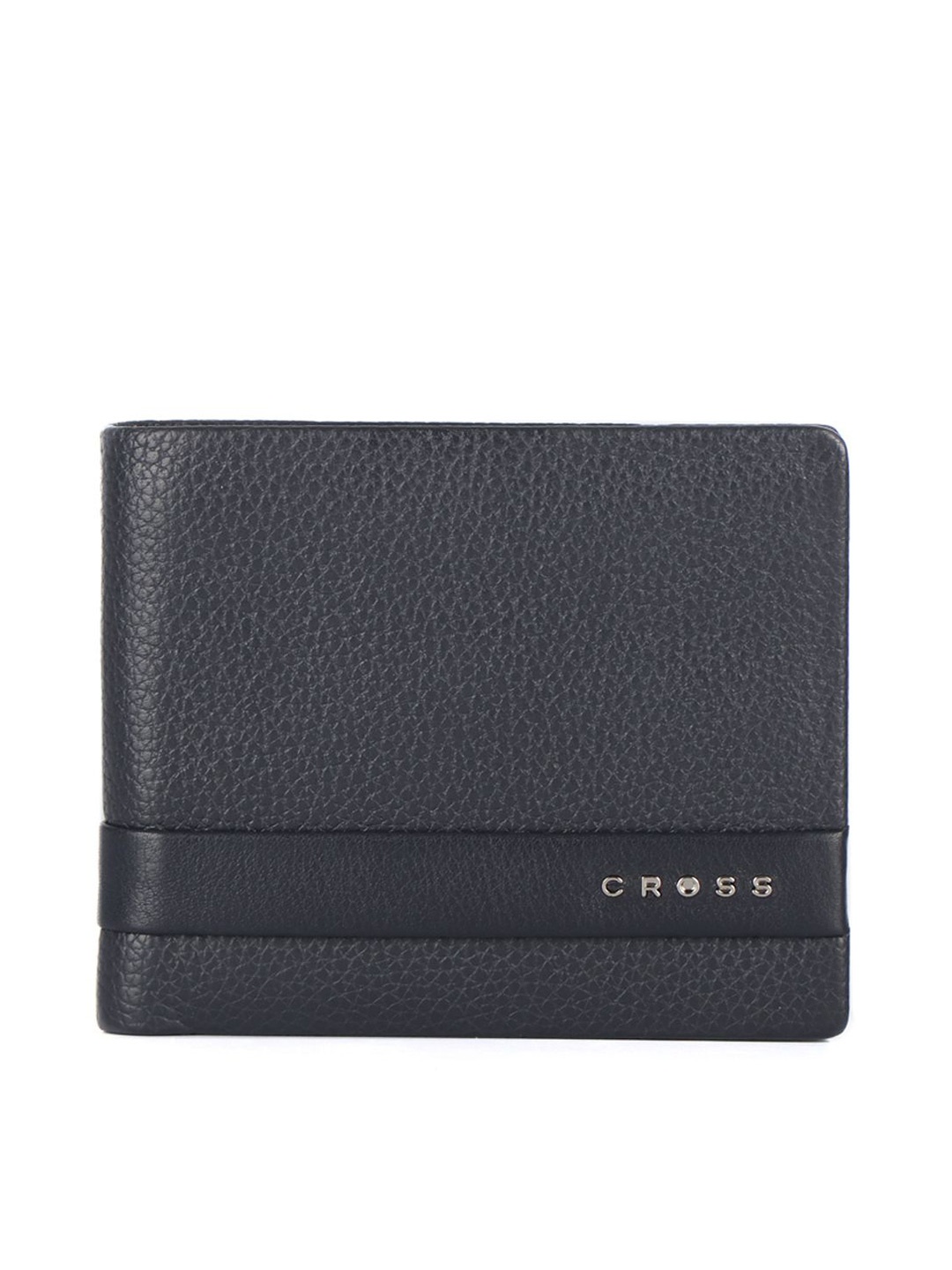 

Cross Men Leather Two Fold Wallet, Navy blue