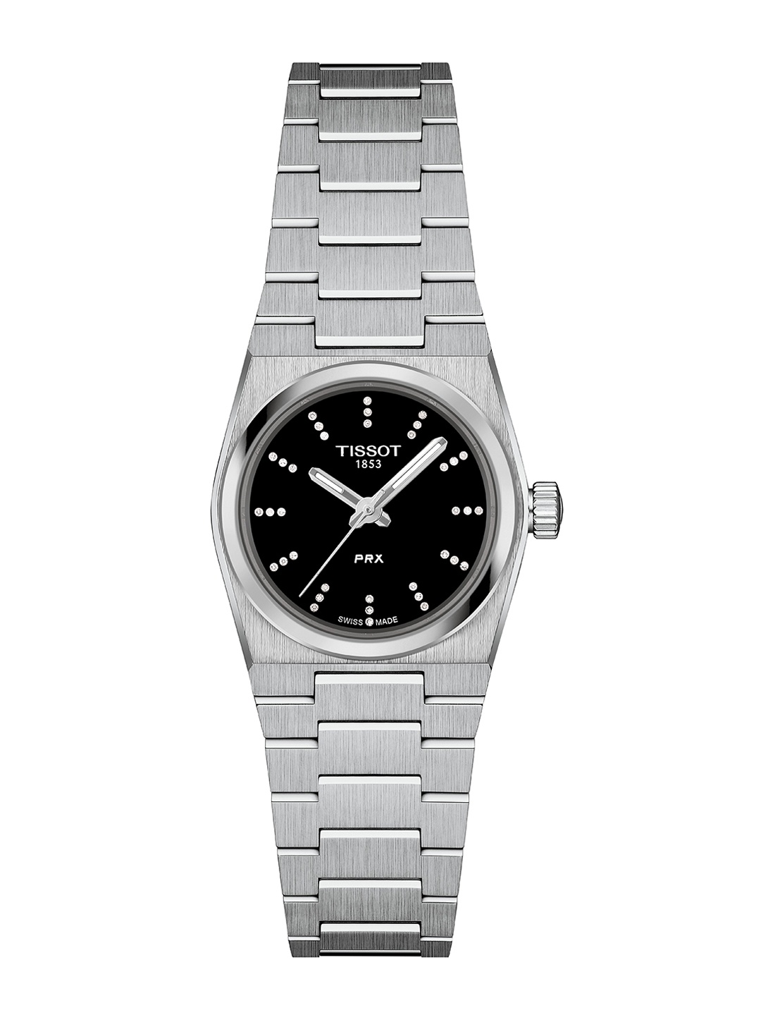 

TISSOT Women Embellished Dial & Stainless Steel Straps Analogue Watch T1370101105600, Black