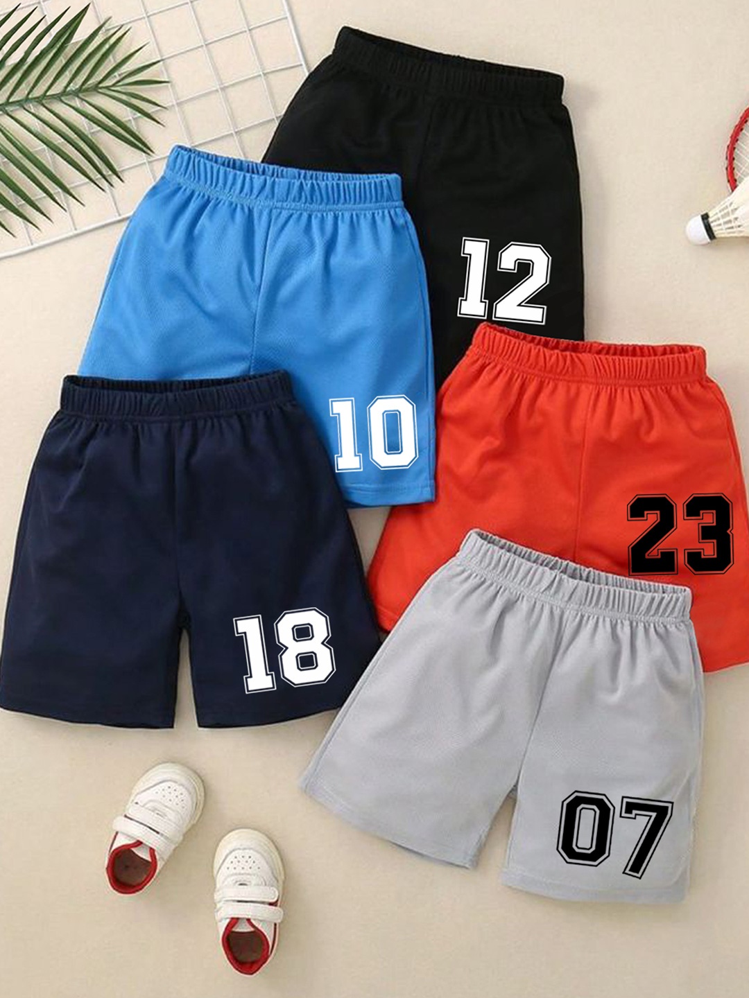 

KUCHIPOO Boys Printed Shorts, Red