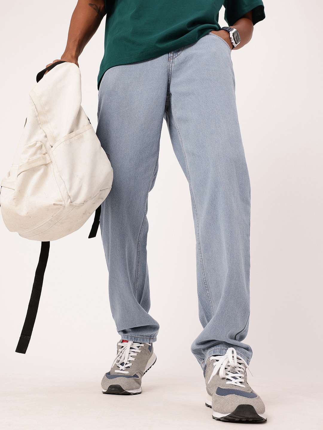 

Kook N Keech Men Edgy Vibe Straight Fit Jeans, Blue