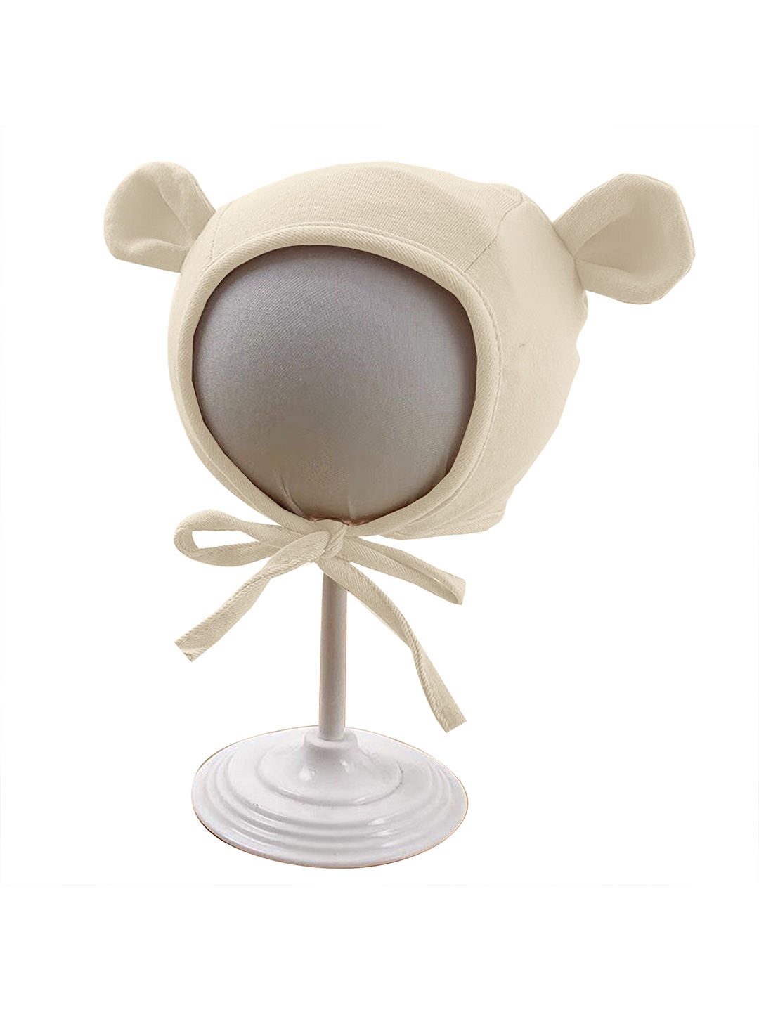 

Babymoon Infants Cotton Bear Ears Cap Prop, White